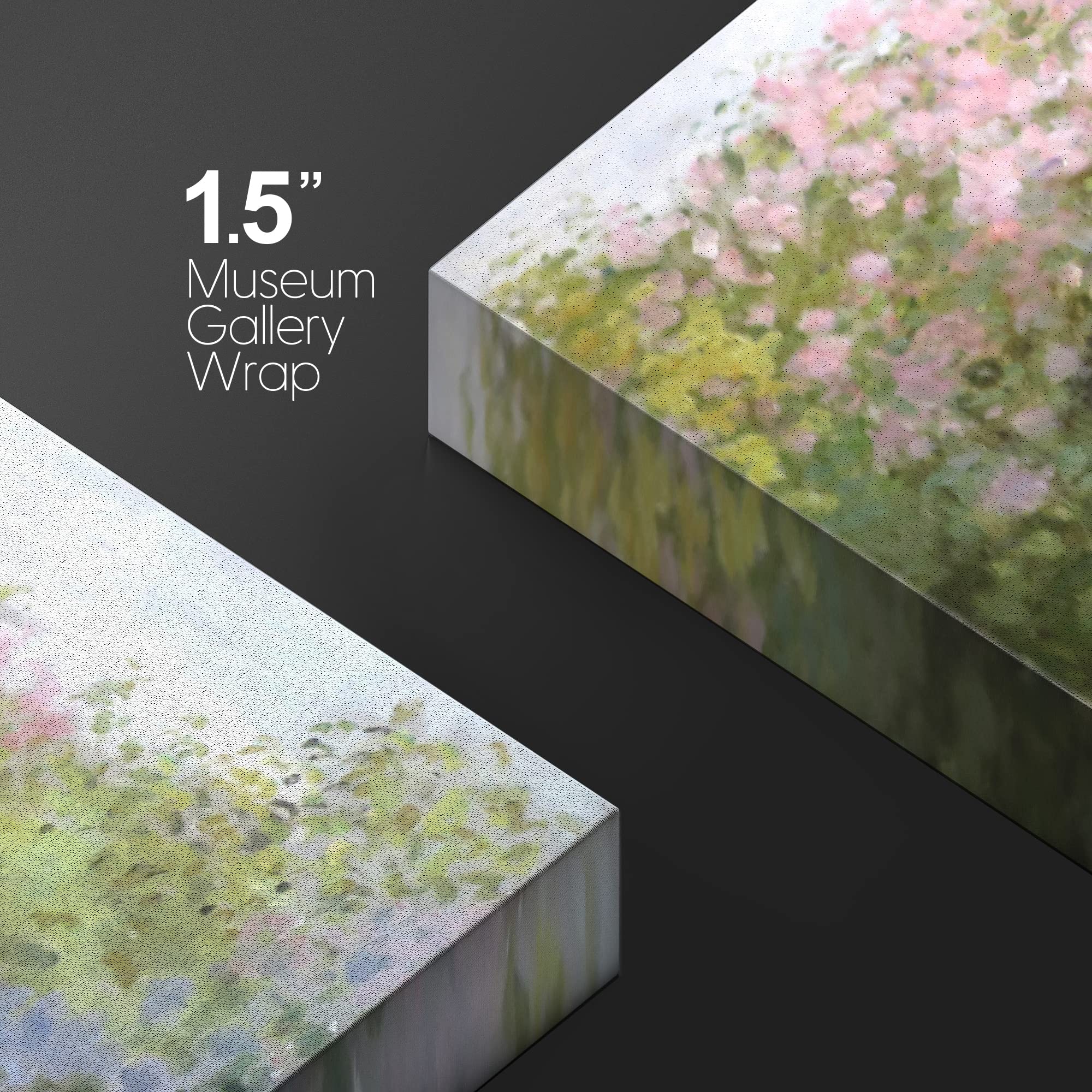 Wall26 - Lilacs In The Sun By Claude Monet - Canvas Print Wall Art Famous Oil Painting Reproduction - 24'' X 36''
