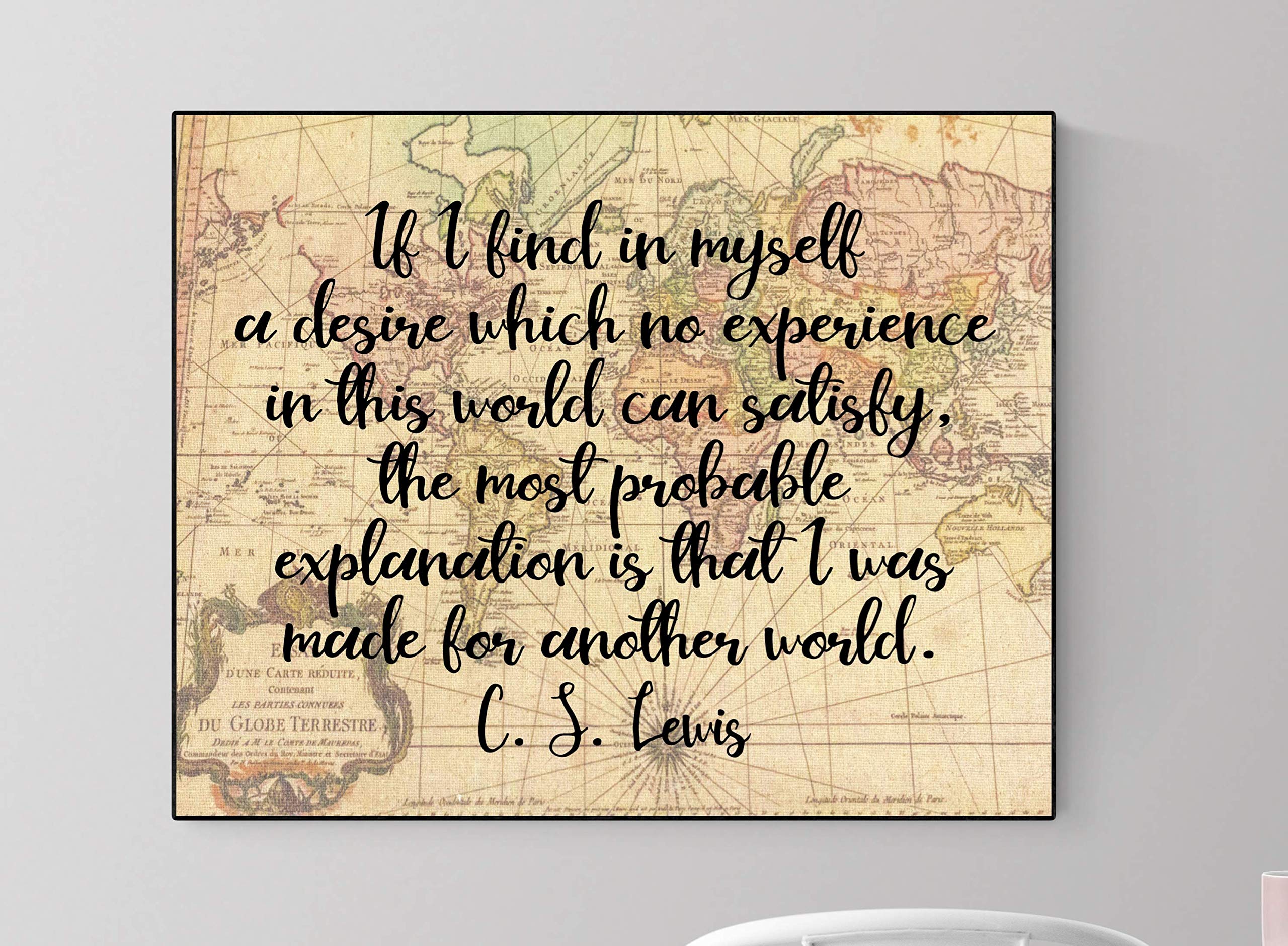 Cs Lewis Made For Another World | Art Print (8X10)