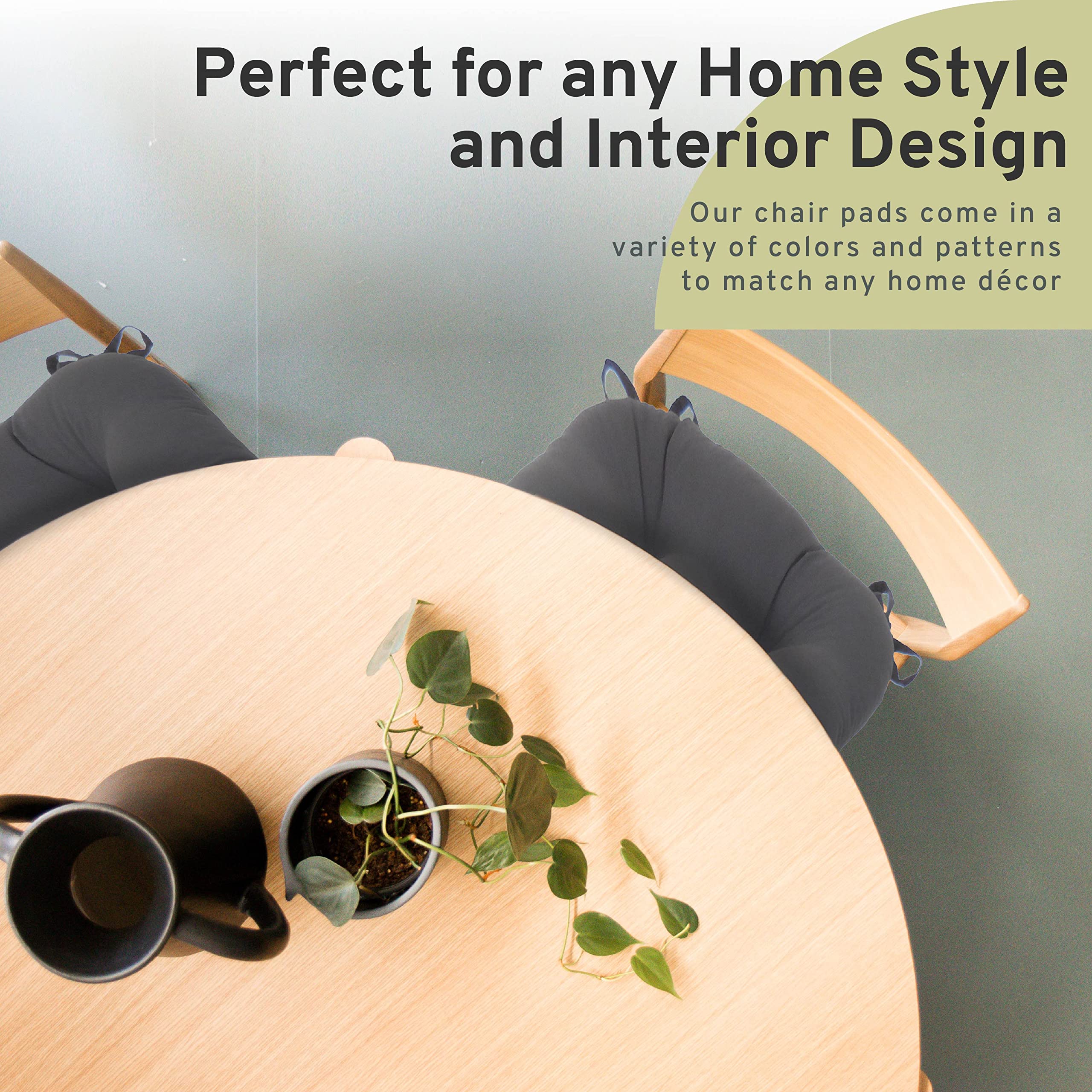 Arlee Micro Fiber Chair Pads, 2 Count (Pack Of 1), Black