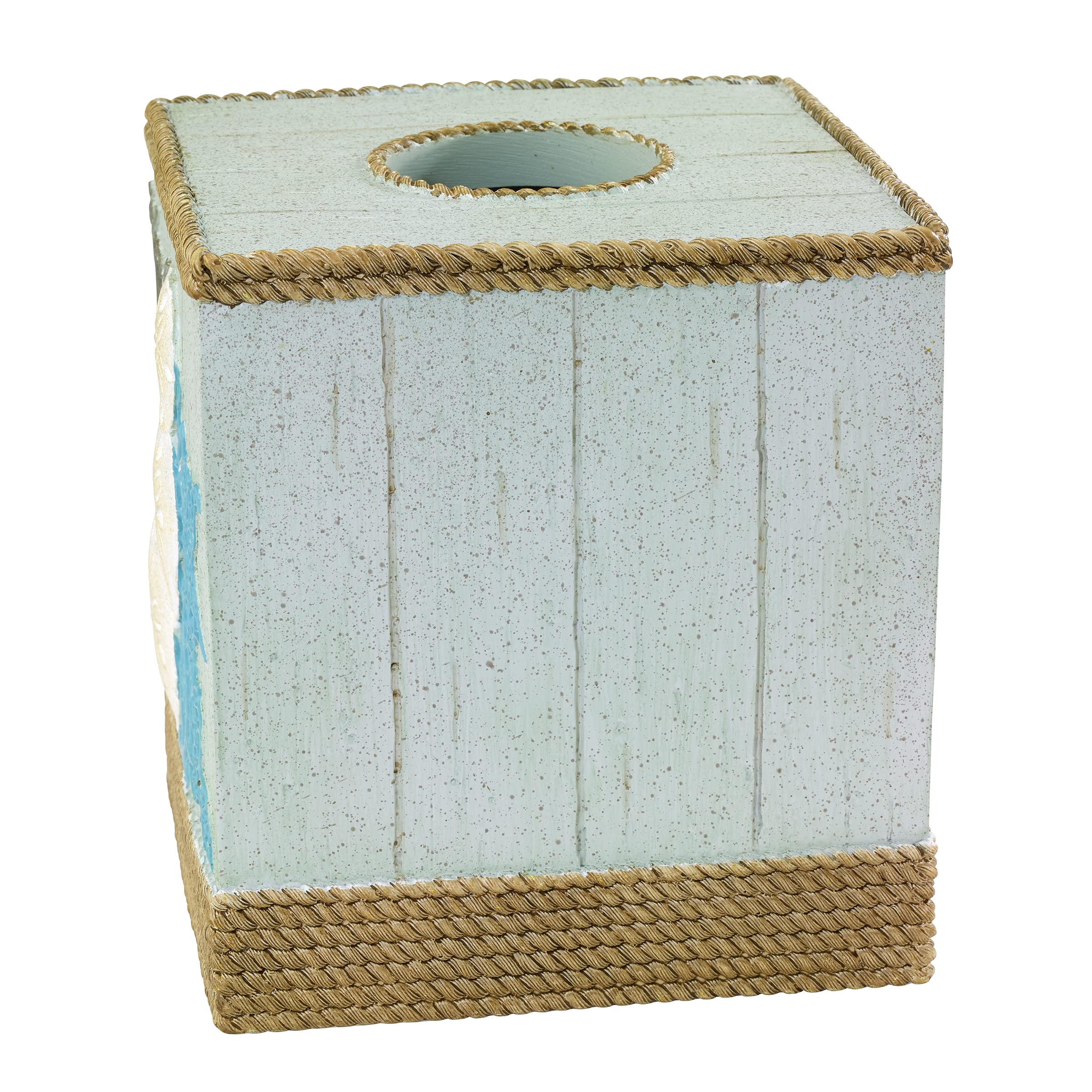 Avanti Linens - Tissue Box Cover, Guest Bathroom Essentials, Beach Inspired Home Decor (Beachcomber Collection)