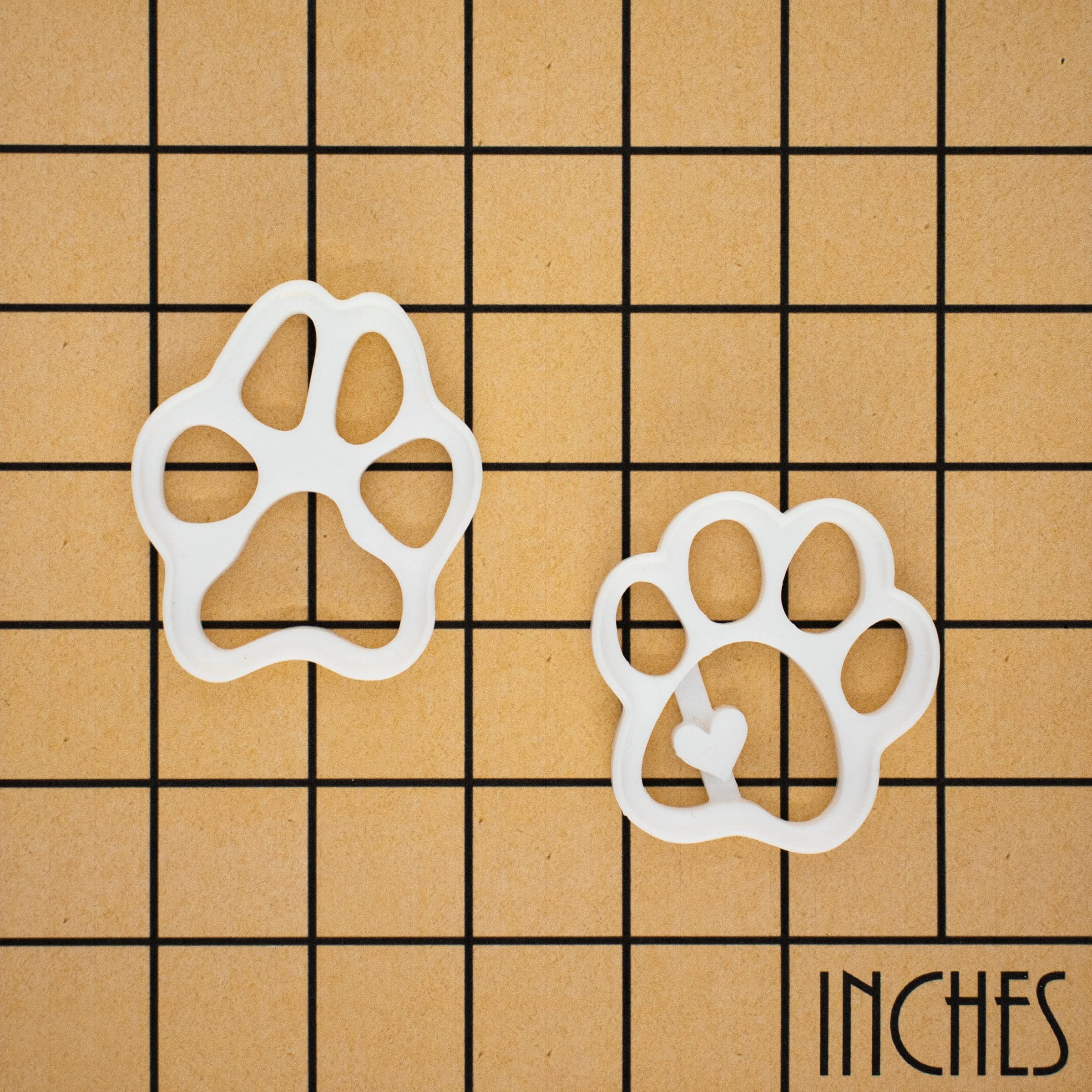 Set Of 2 Small Realistic And Cute Dog Paw Cookie Cutters, 2 Pieces - Bakerogy