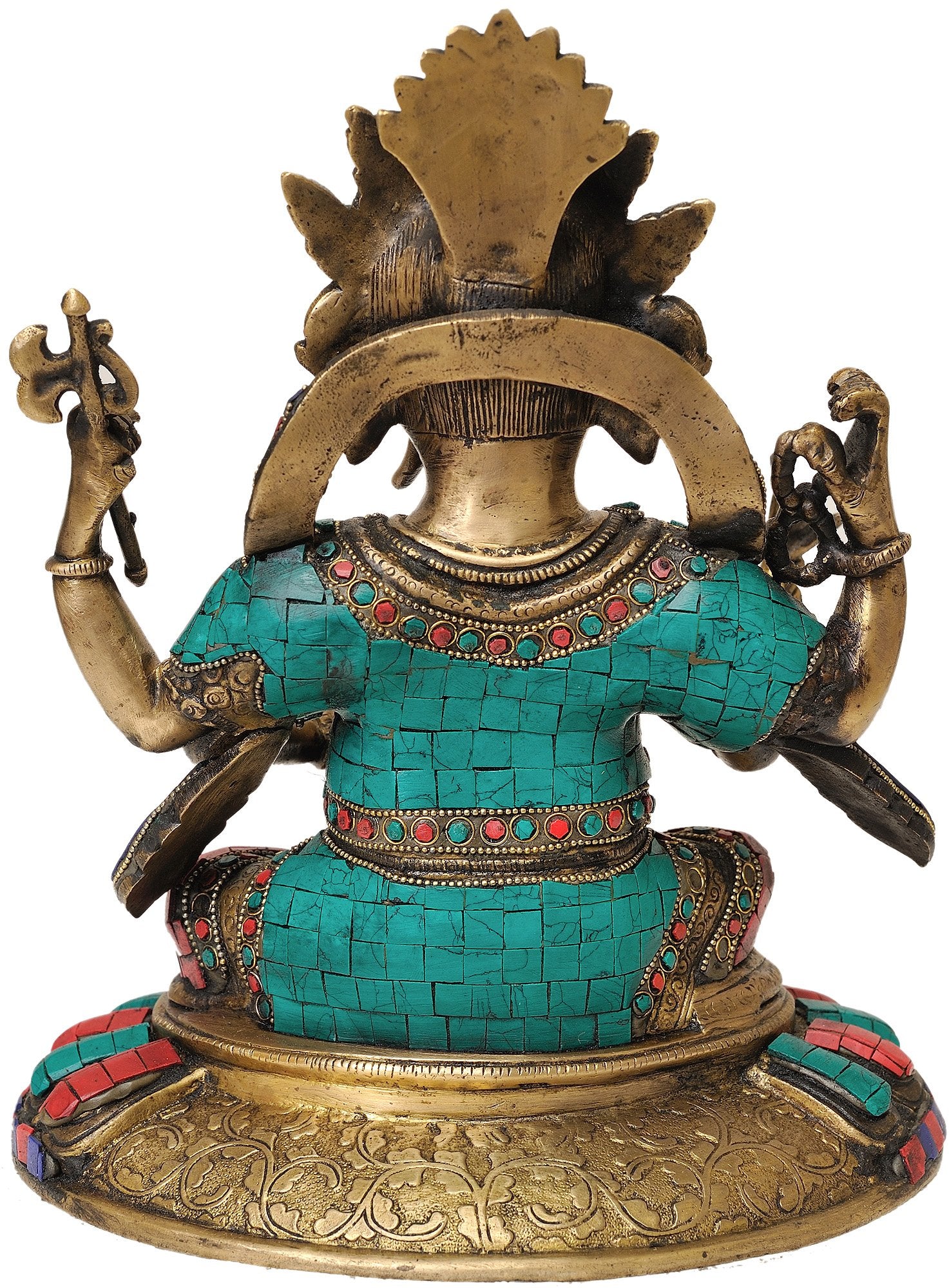 Idol Collections Brass Lord Ganesha Ganesh Murti Idol Statue Ganesh Murti Idol Statue Height 11 Inch