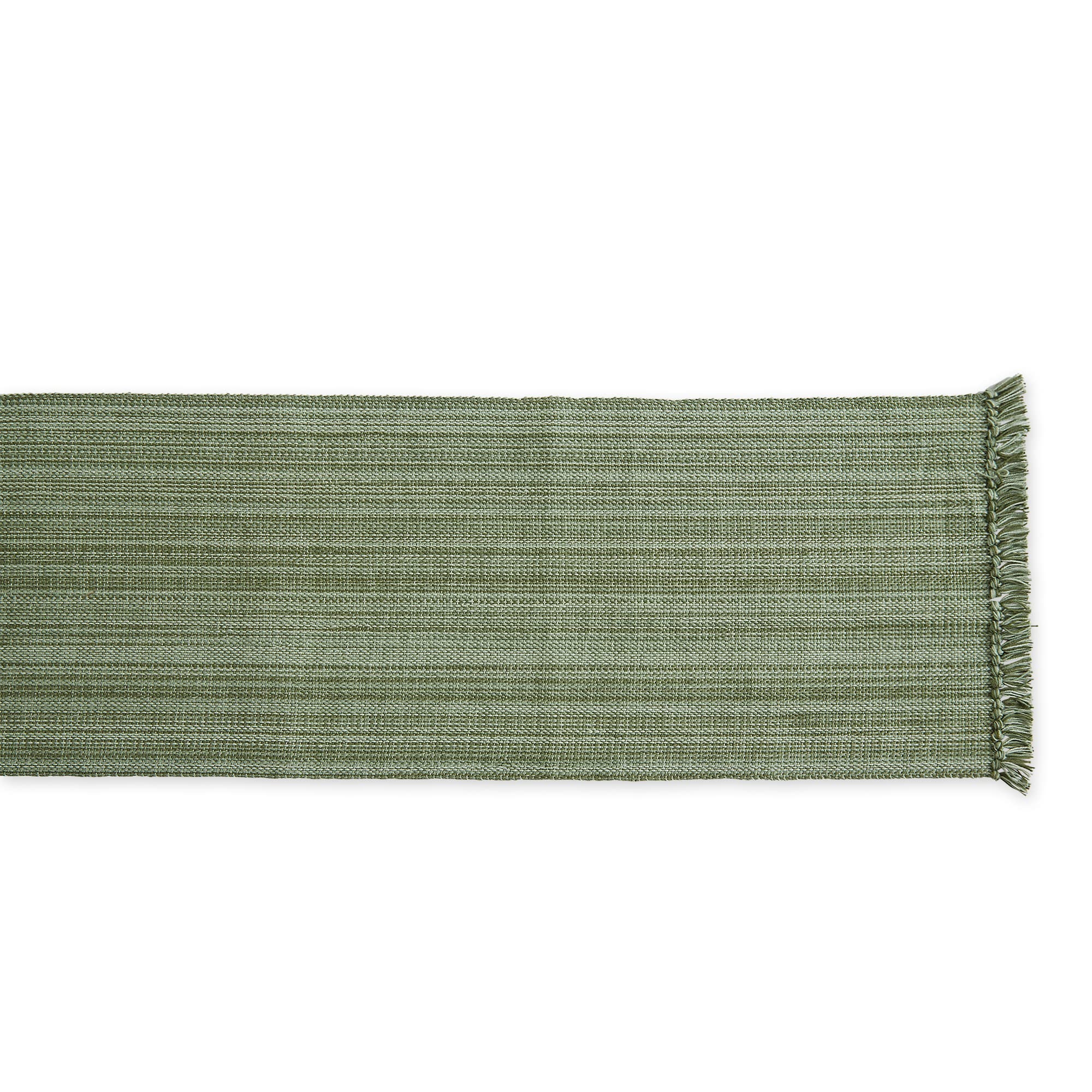 ARTICHOKE VARIEGATED FRINGE TABLE RUNNER 13x72