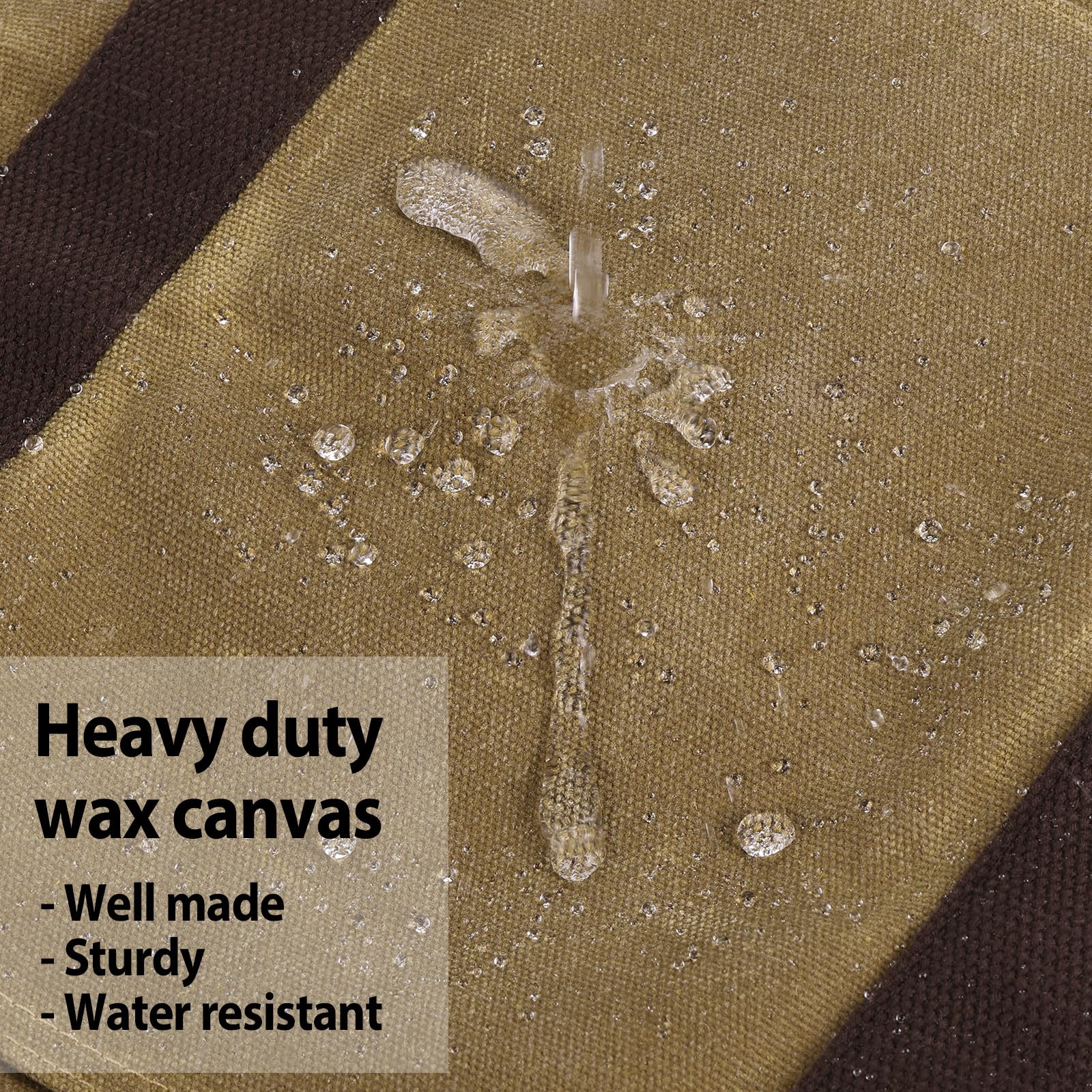 Bonthee Extra Large Waterproof Firewood Log Carrier Canvas Firewood Holder Indoor With Shoulder Strap And Top Handles Contained