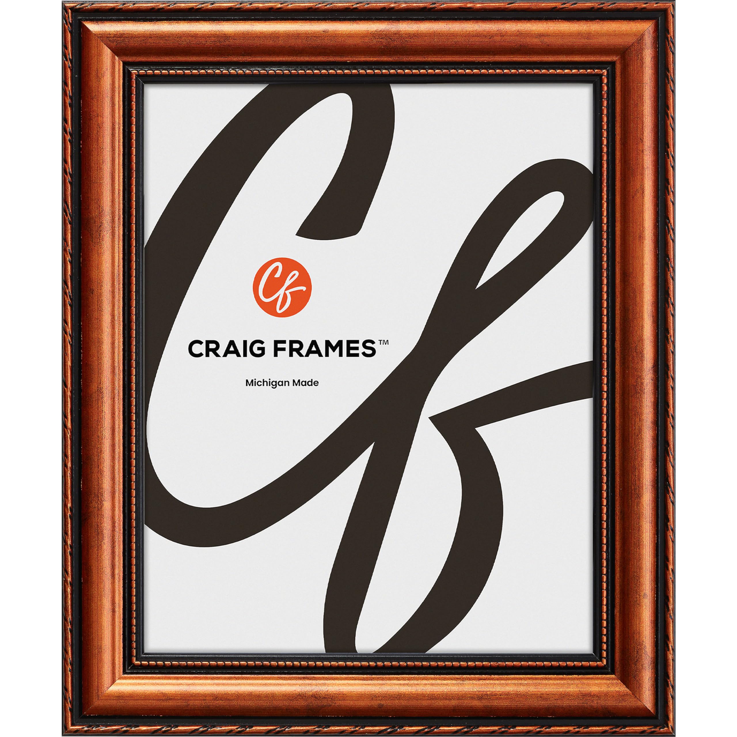 Craig Frames Victoria, 23x35 Picture Frame, Ornate Copper