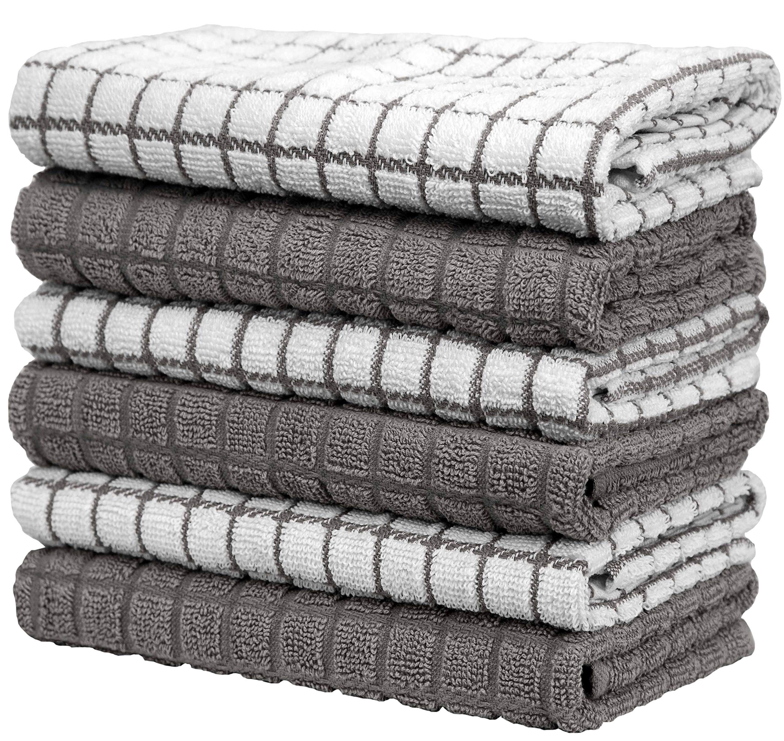 Kitchen Towels 16''X 28'' | Dish Towels | Kitchen Hand Towels | Large Dishcloths Set | Highly Absorbent Tea Towel, Soft With Han
