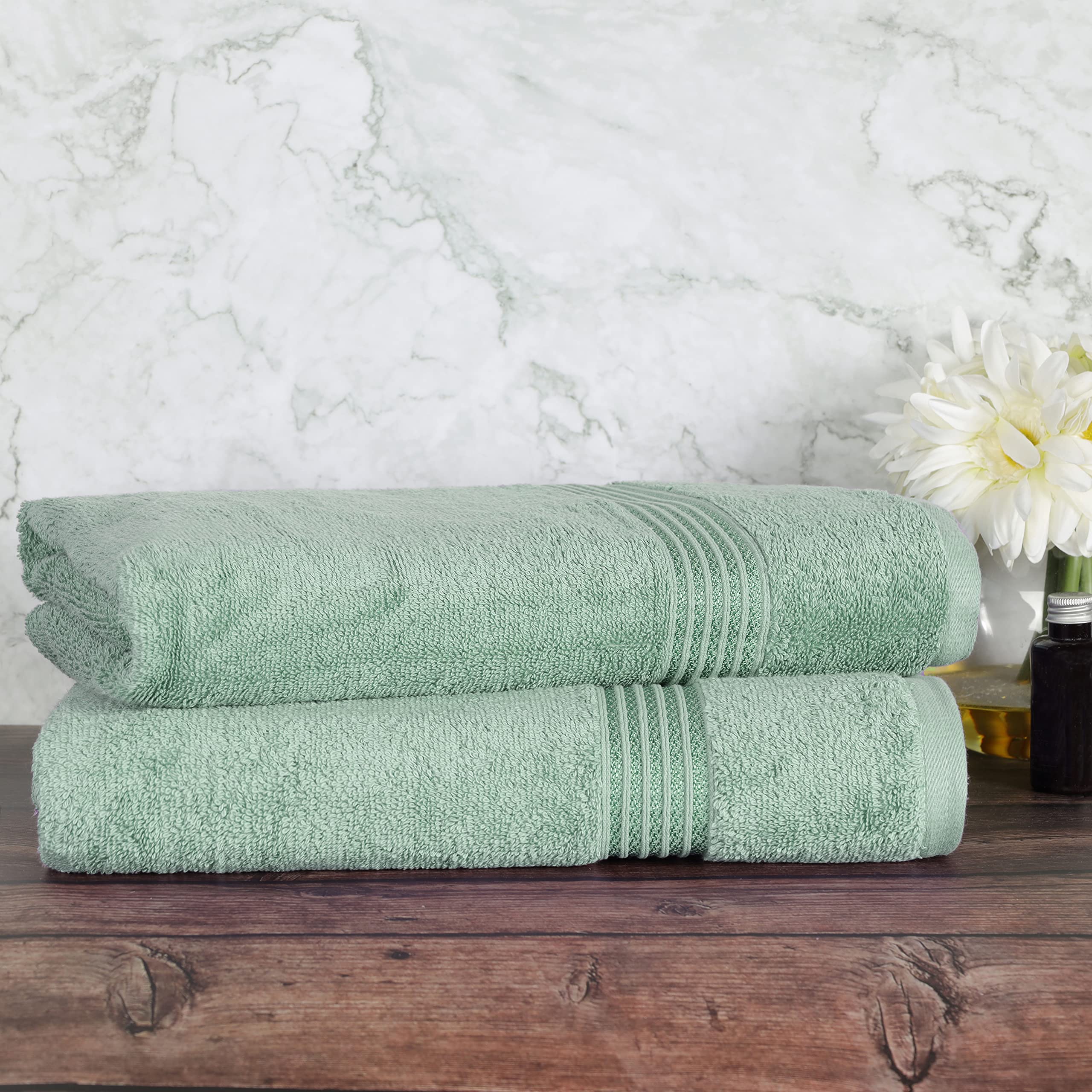 Superior Egyptian Cotton 2-Piece Bath Sheet Towel Set, Oversized Body Towels For Adults And Kids, Large Towel For Bath, Shower,