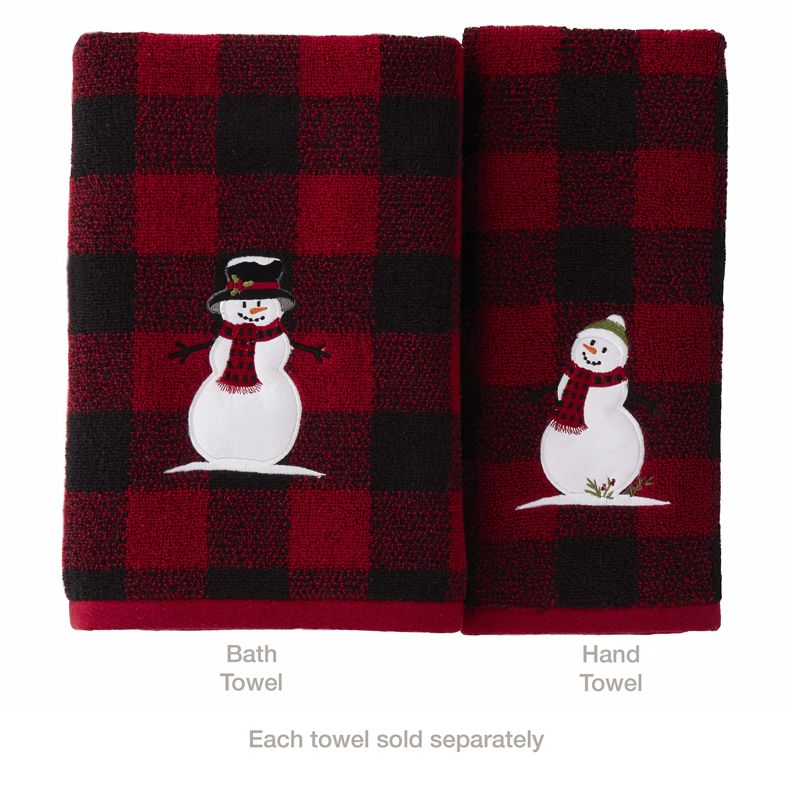 SKL Home Woodland Winter  Hand Towel Set  Red