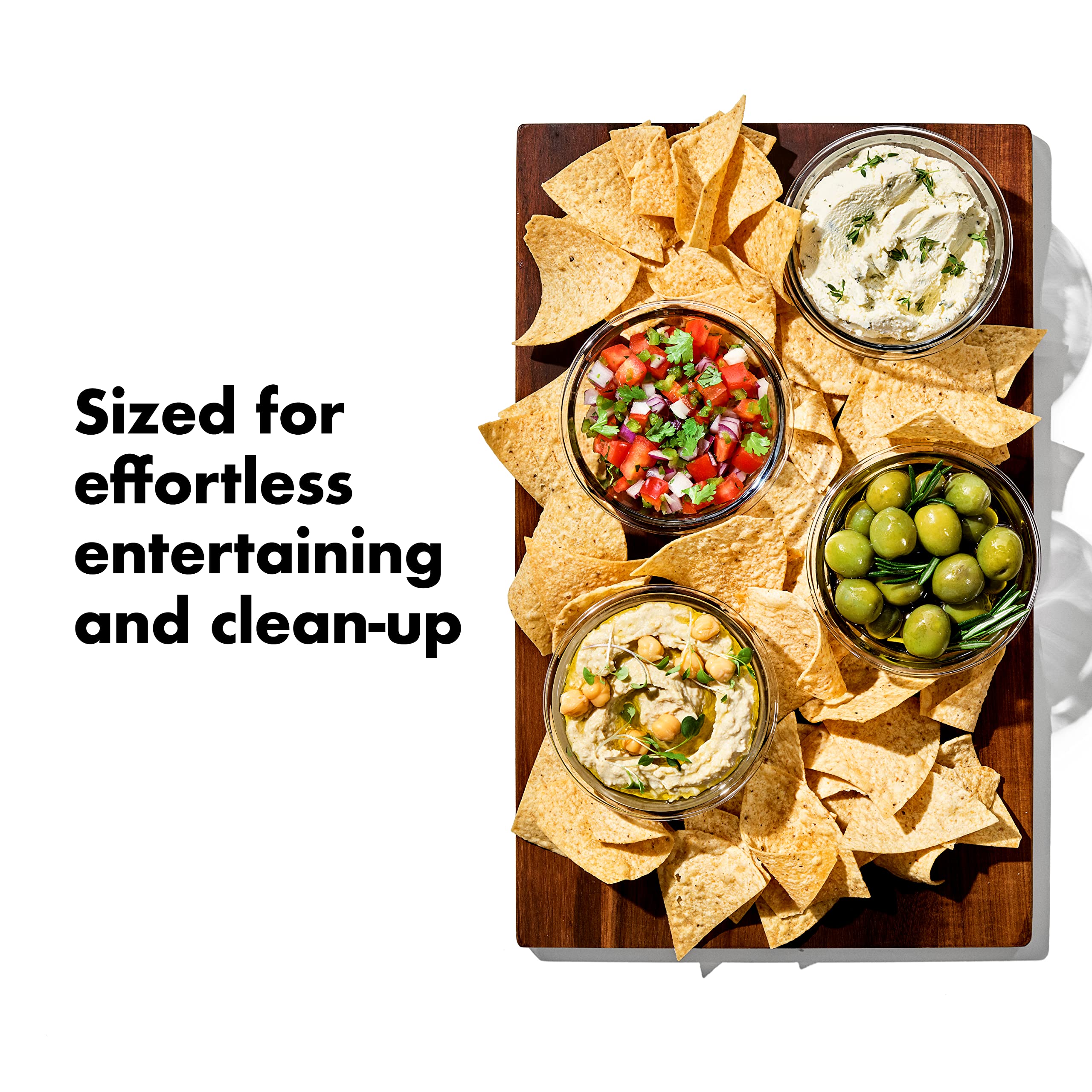 Oxo Good Grips 8 Piece Prep, Serve And Store Smart Seal Glass Food Storage Set