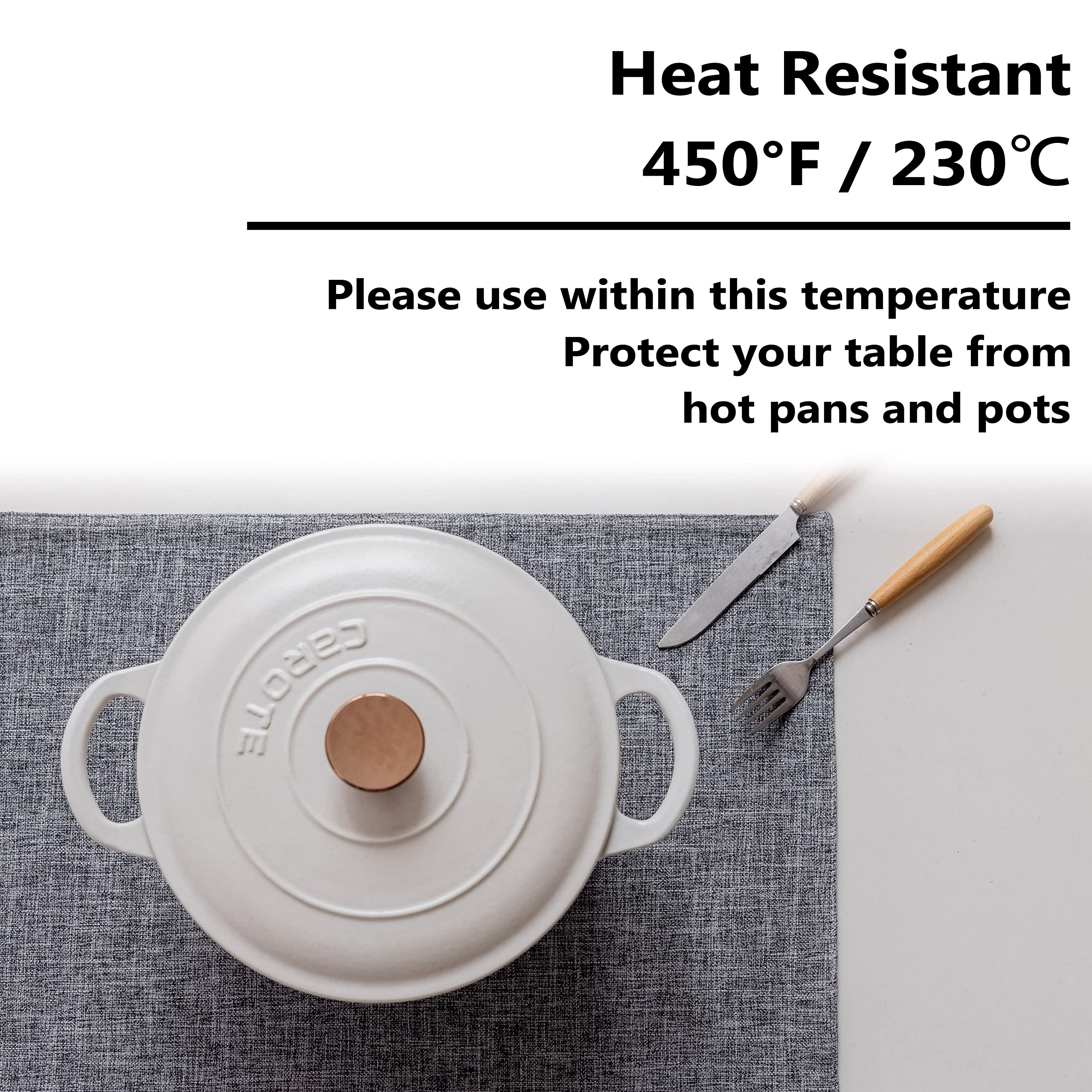 Home Brilliant Cloth Placemats Set Of 6 Heat Resistant Dining Table Place Mats For Kitchen Table Party Decorations Fall Hallowee