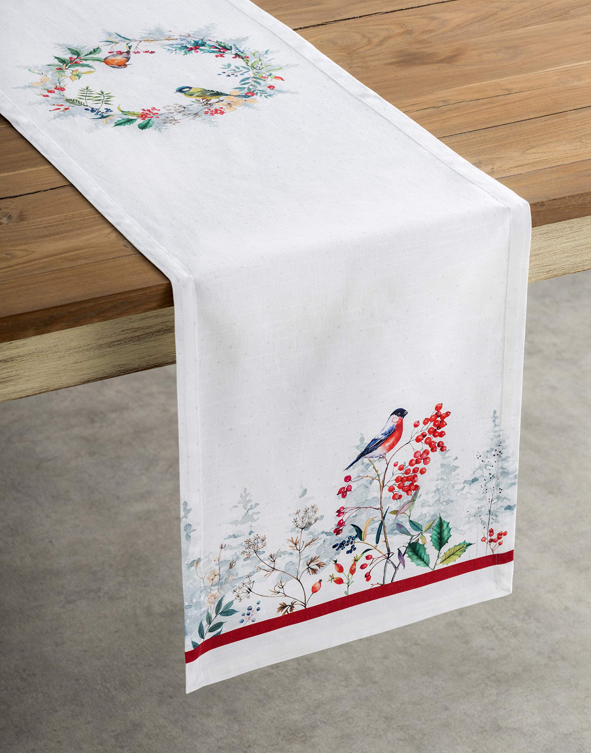 Maison D' Hermine Tablerunner 100% Cotton Table Runner Decorative Table Runners, Home, Restaurant, Buffet & Camping, Morzine (Si