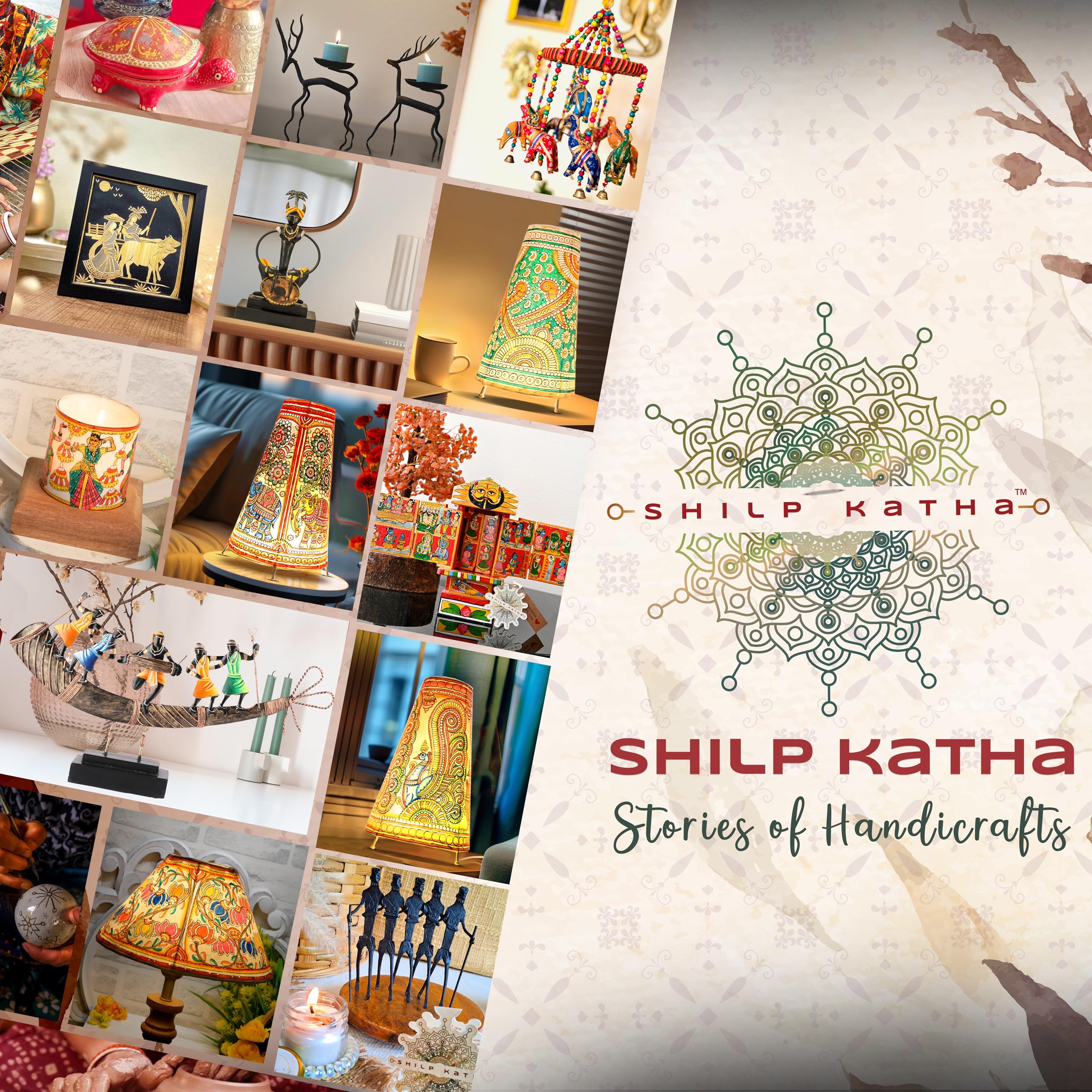SHILP KATHA Bastar Antique Art for Home Decor | Tribal Musician for Living Room | Handmade Showpiece for Gifting | Nagada