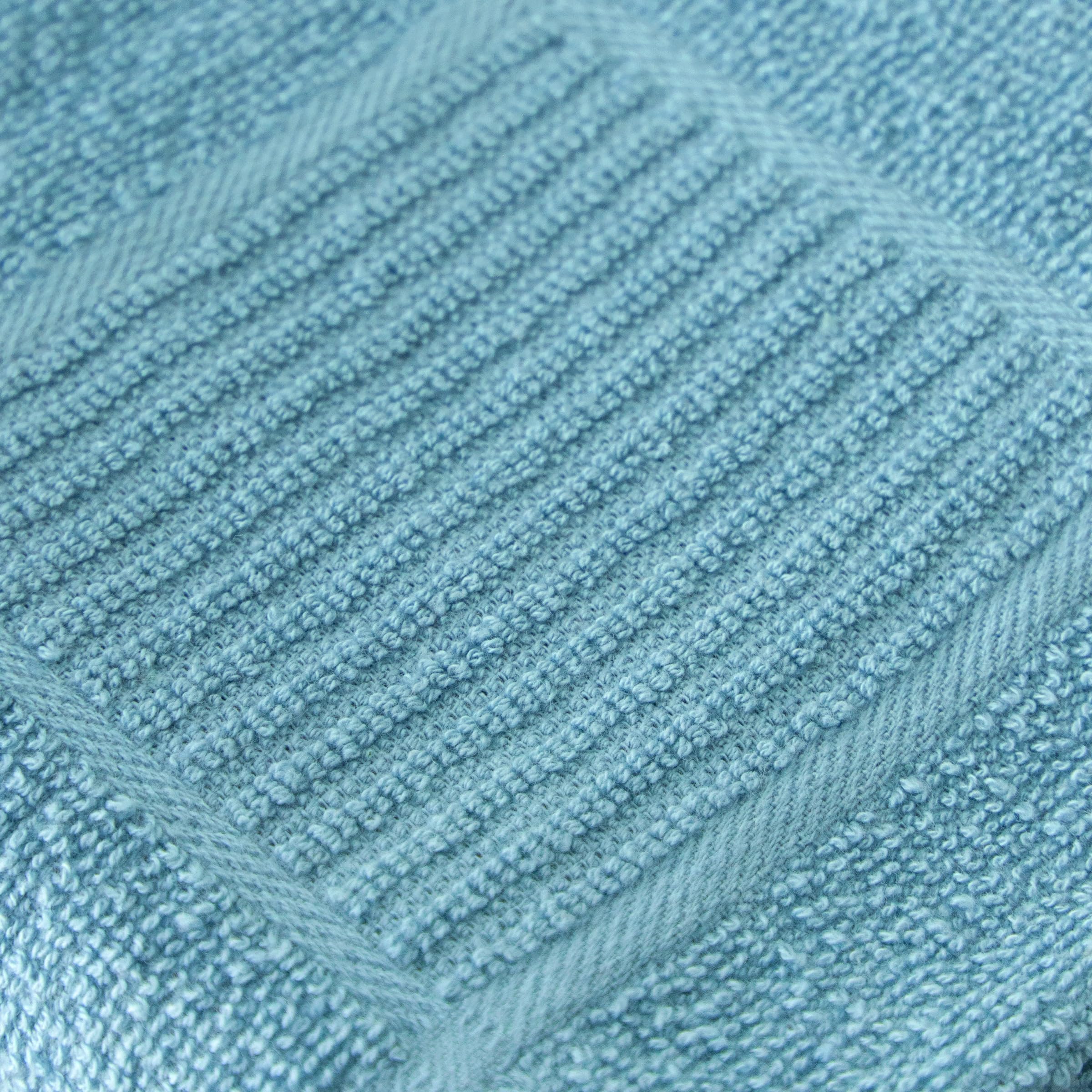 T-Fal Textiles Kitchen Towels 2-Pack Solid & Check Parquet  Solid/Check - 2 Pack  Breeze  2 Count