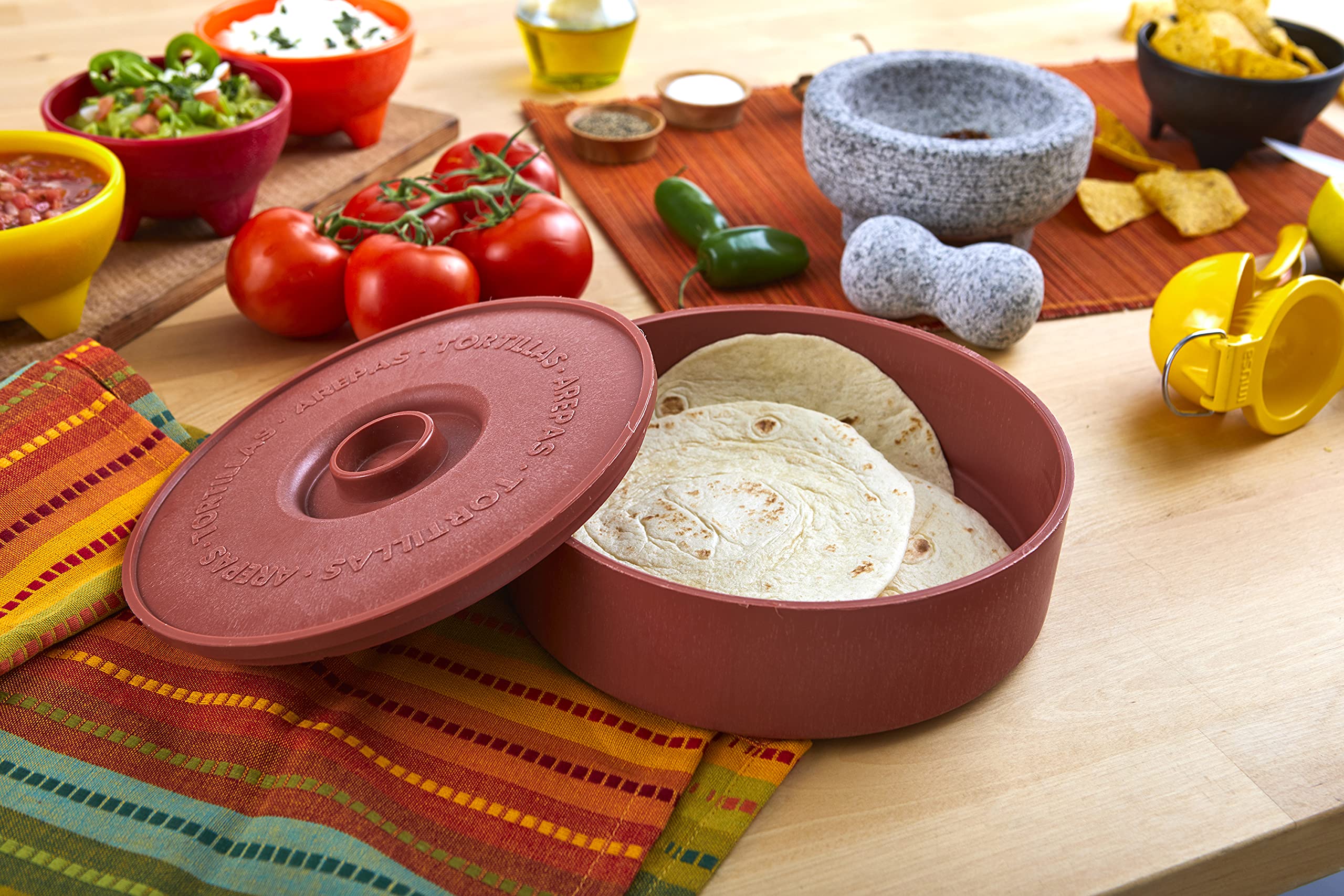 Imusa Usa Microwave Tortilla Warmer, 1 Pack, Brown