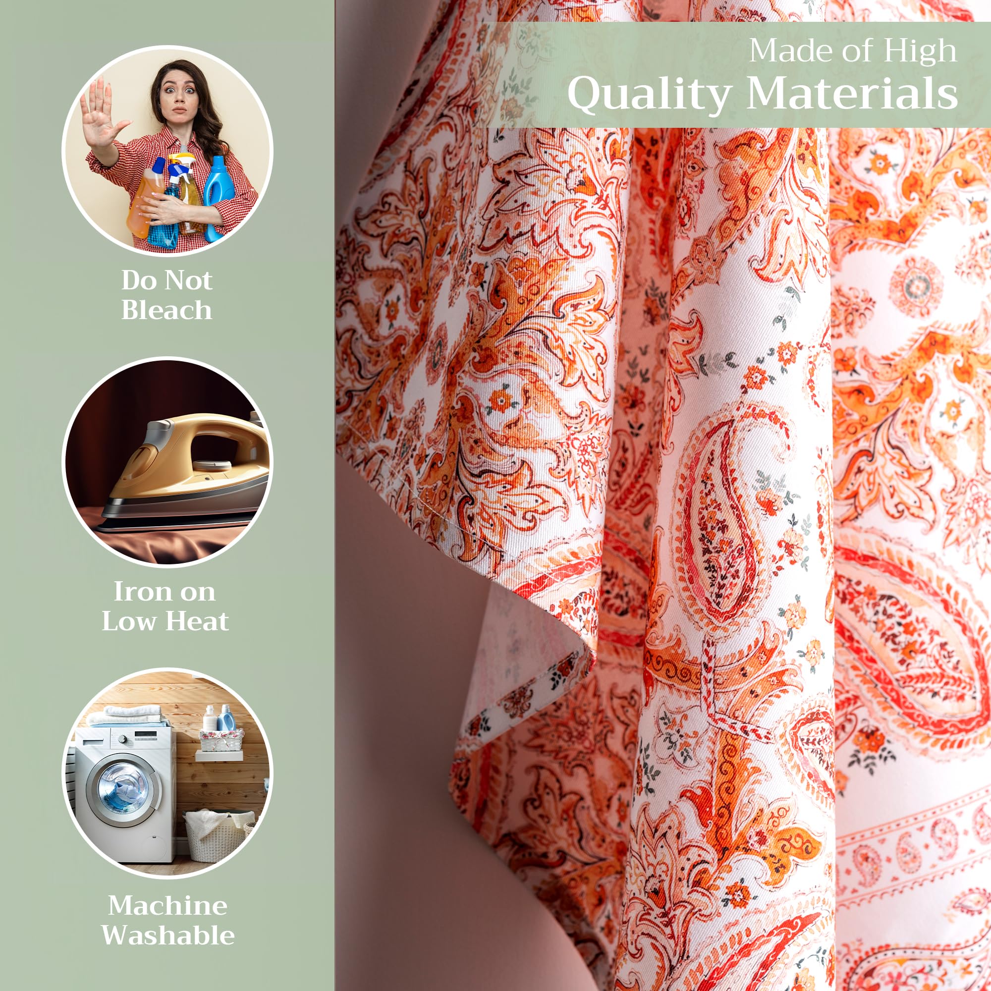 Maison D' Hermine Kitchen Towel 100% Cotton Quick Dry Cleaning Dishtowel For Gifts, Dining, Home, Wedding, Banquet, Buffet, Orie