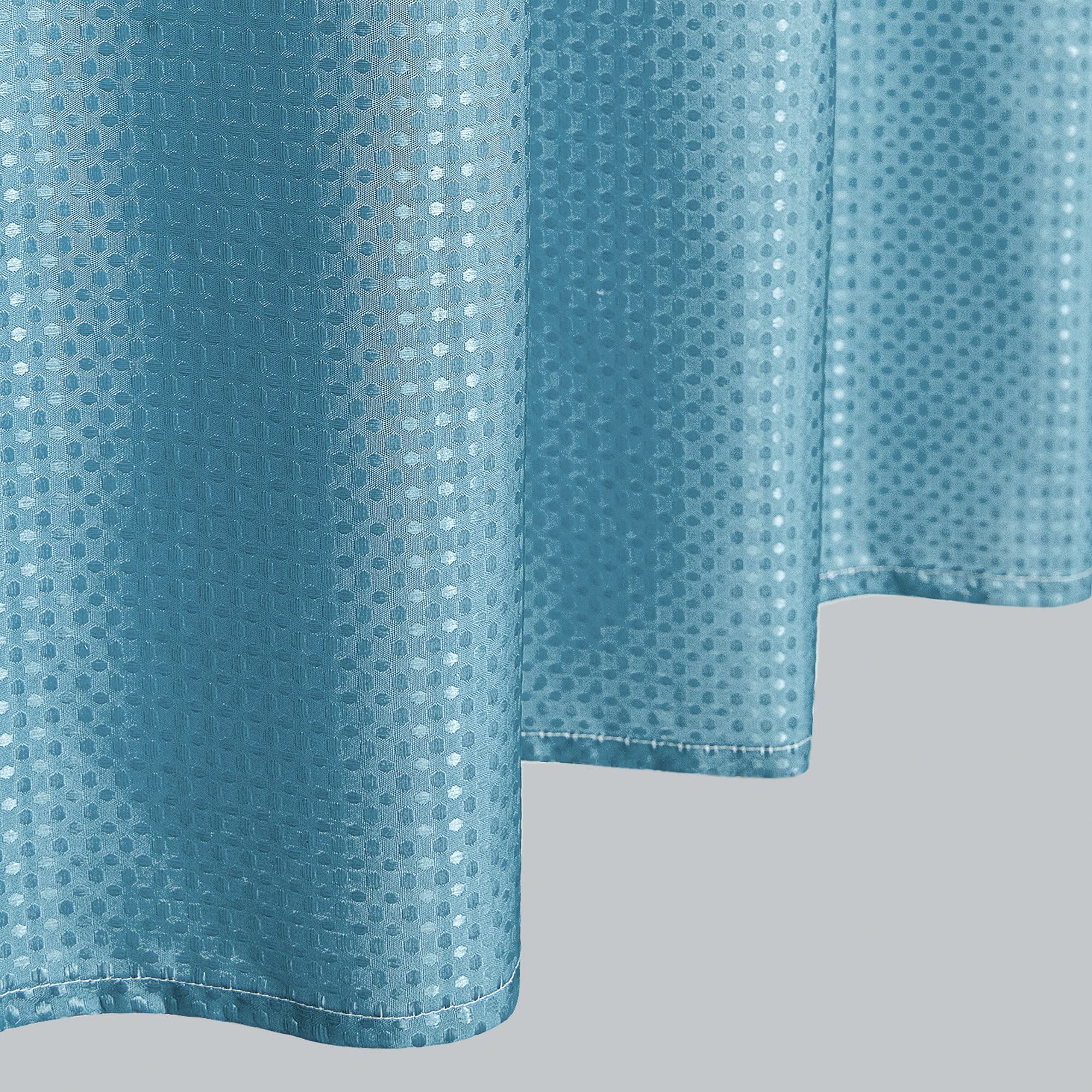 Mrs.Naturall Slate Grey Blue Shower Curtains For Bathroom,Bath Small Stall Shower Curtain Liner With Hooks Sets,36 X 72In,Pale B