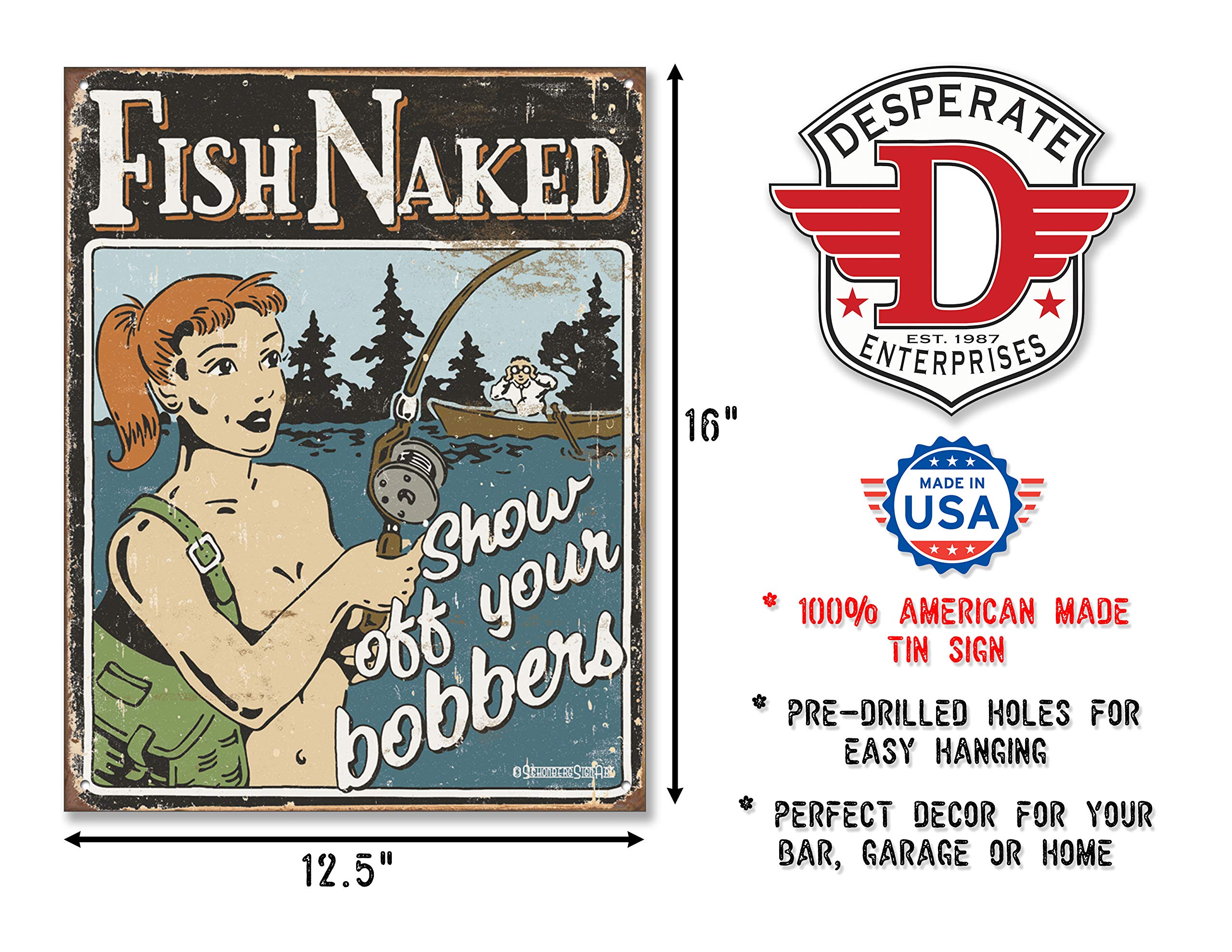Poster Discount Schonberg - Bobbers Metal Tin Sign, 12X16