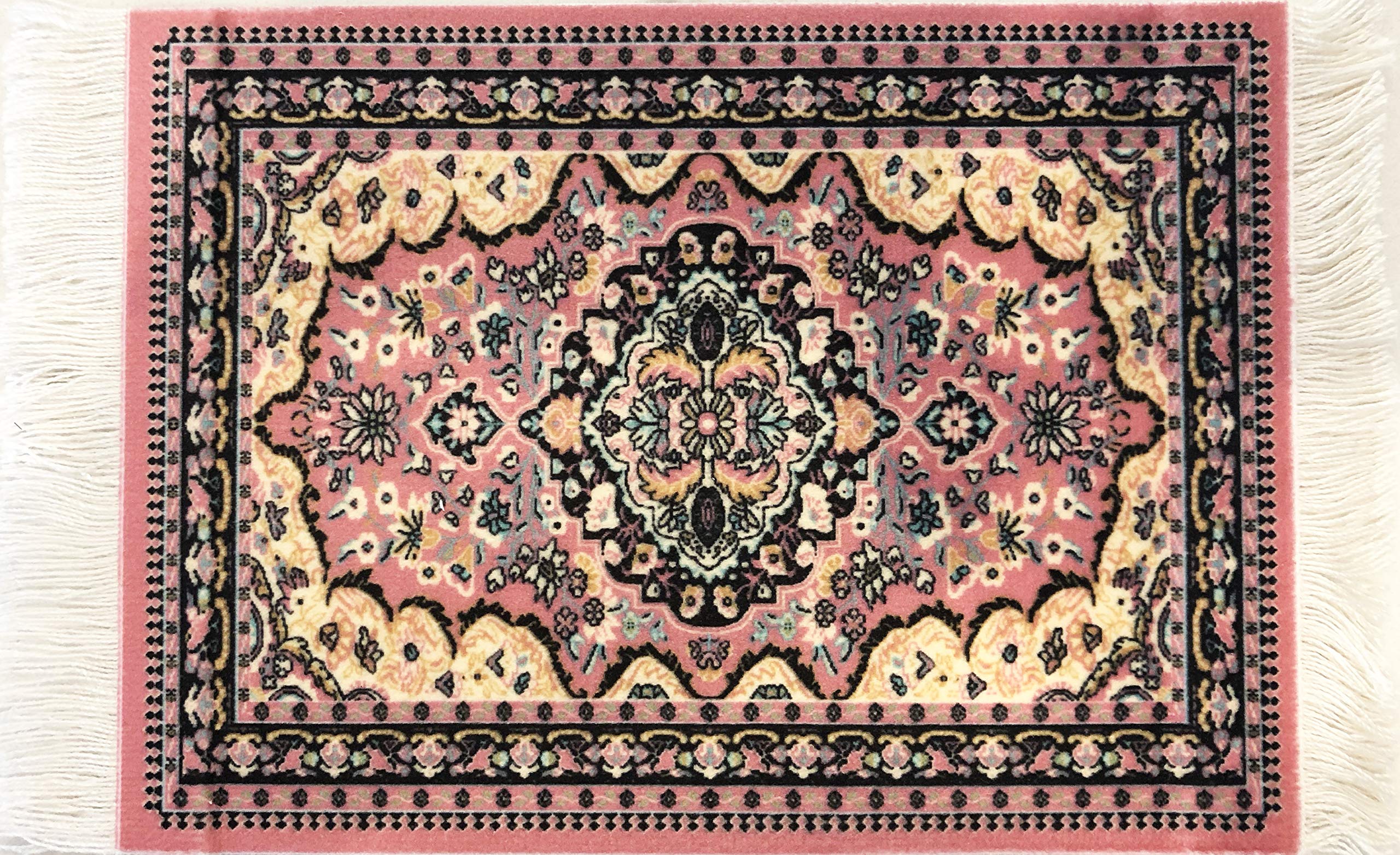 Rug Coasters, Set Of 4 Turkish Carpet Style Table Drink Mats, Absorbent Kitchen And Dining Accessories, Spill & Drip Protection,