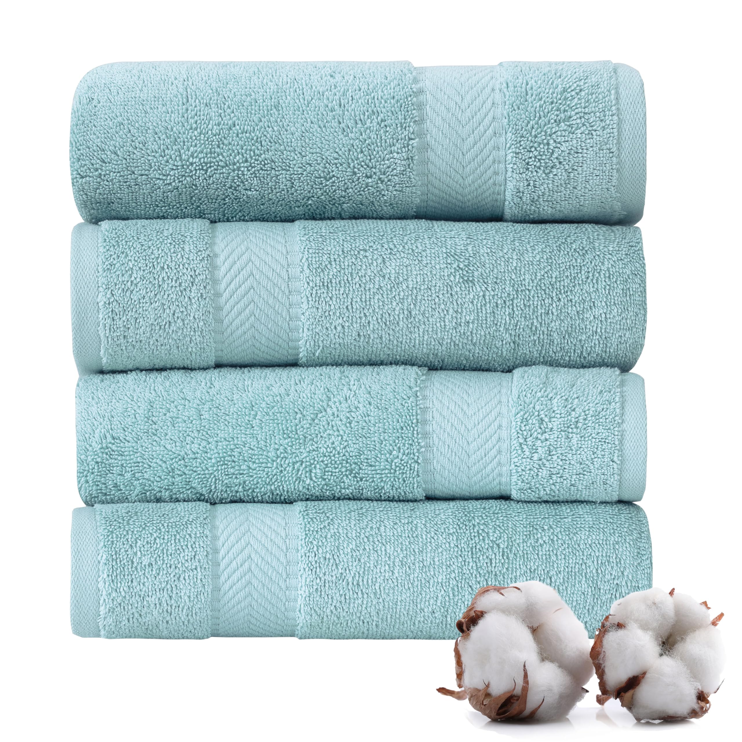 Textilom Turkish Hand Towels For Bathroom - Hotel And Spa Quality & Soft & Absorbent & Quick Dry Bathroom Hand Towels - 100% Cot