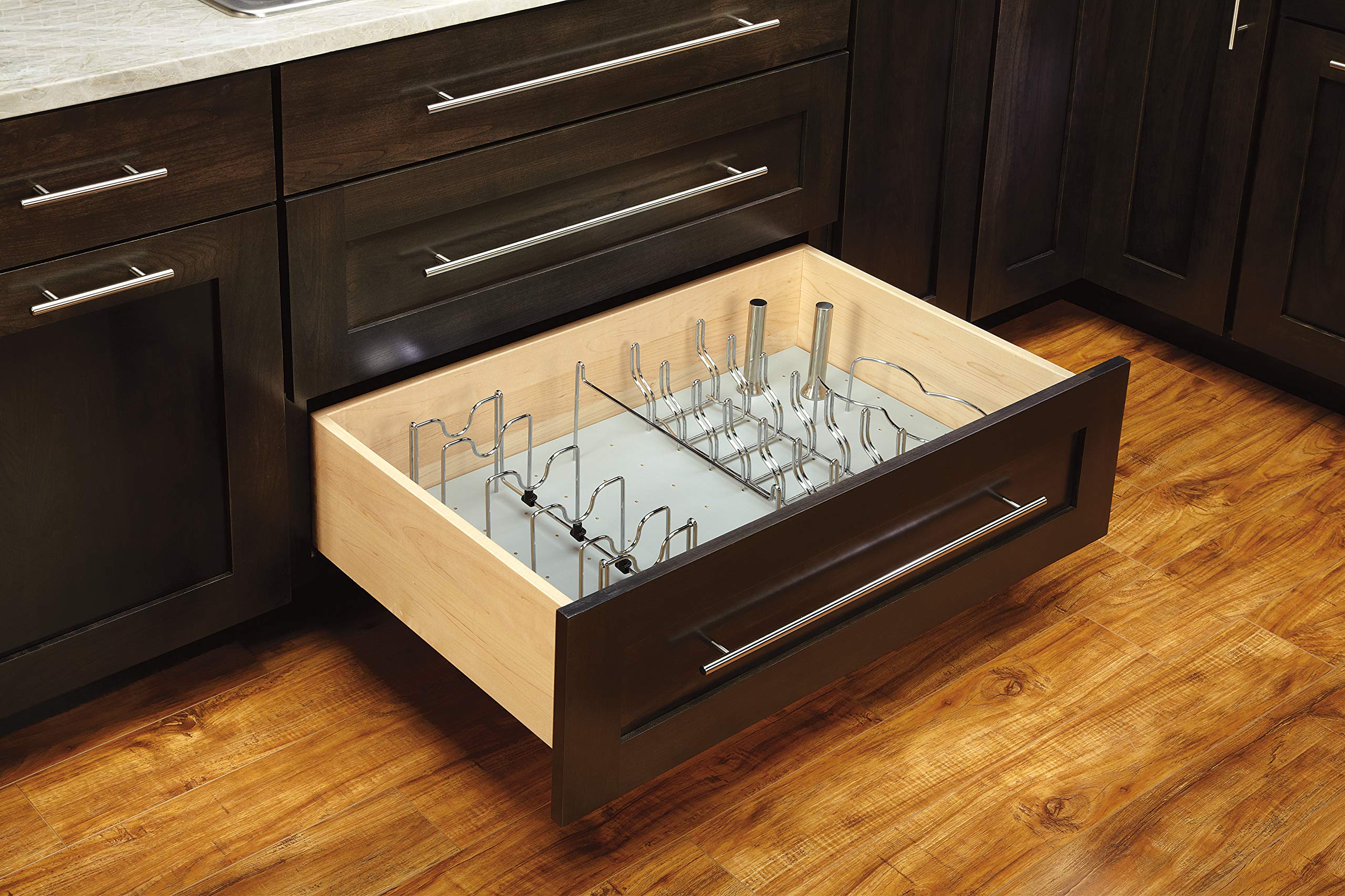 Rev-A-Shelf Pan Organizer Chrome Wire For Pegboard