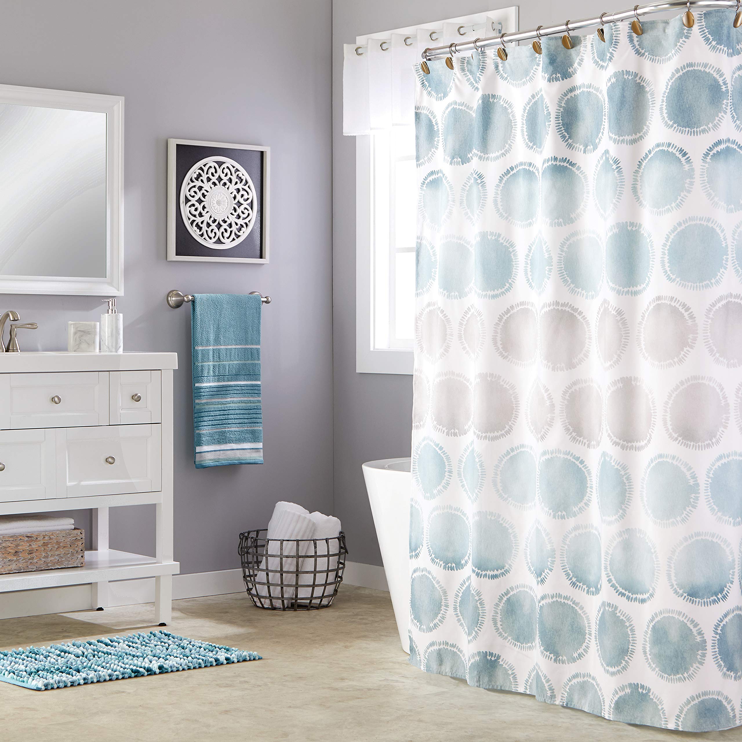 Skl Home By Saturday Knight Ltd. Seabrook Stripe 2-Piece Hand Towel Set, Teal 2 Count