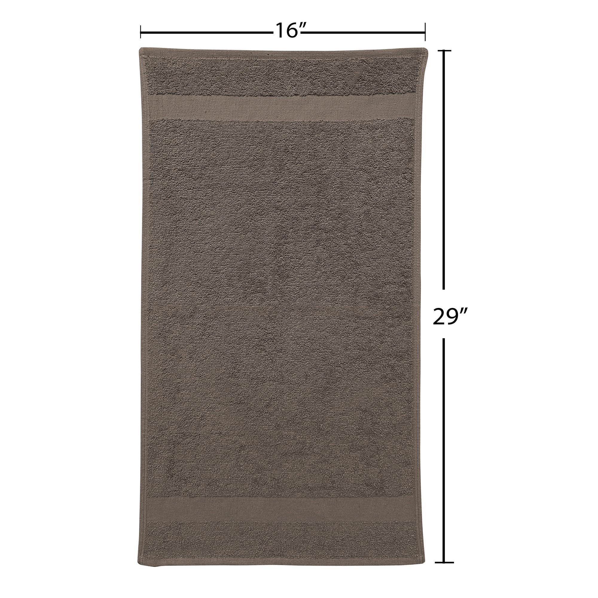 Fromm ColorSafe 100% Cotton Bleach Proof Salon Hair Towels for Hairstylists, Barbers, Spa, Gym in Brown, 16'' by 29'', 6 count A