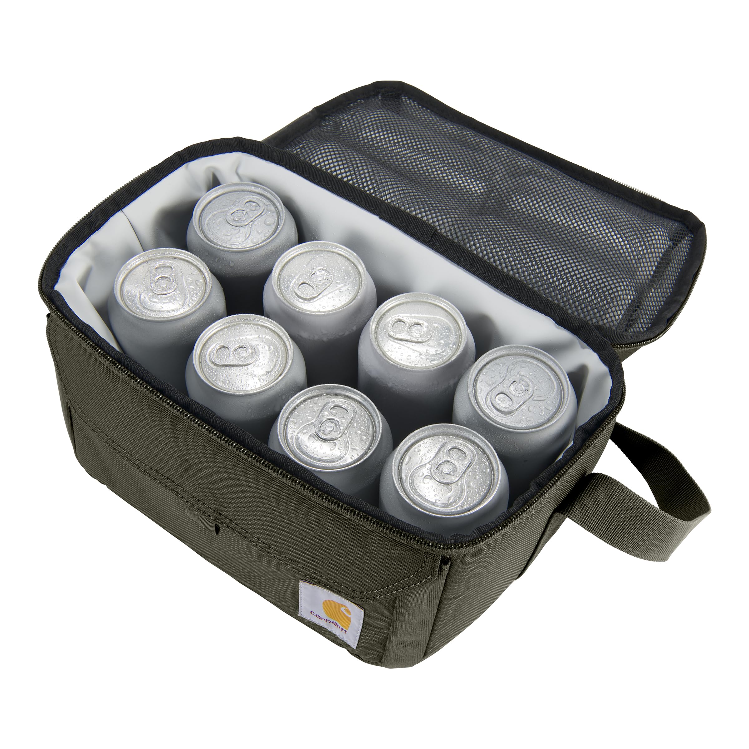 Carhartt Insulated 12 Can Two Compartment Lunch Cooler, Durable Fully-Insulated Lunch Box, Dual Compartment (Tarmac)