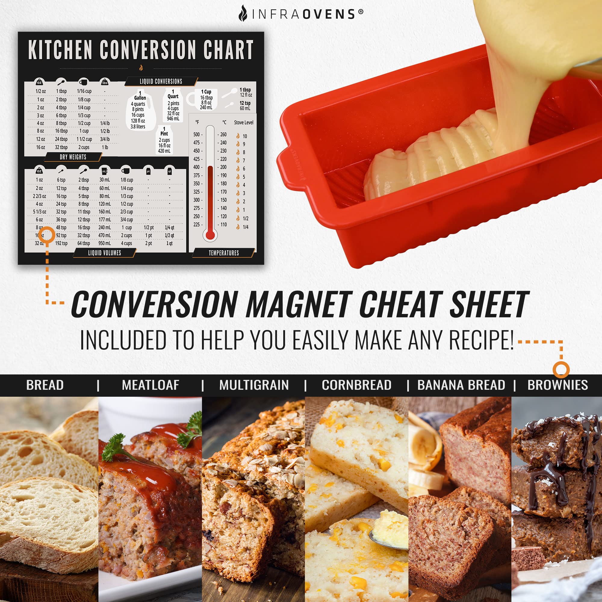 Air Fryer Silicone Loaf Pans for Baking  Non-Stick Mini Bread Cake Pan  Small Airfryer Bakeware Sets  Meatloaf Brownie Corn  Fits Instant Pot  Ninja Foodi  Cosori  Chefman  Power XL  Dash  BPA Free