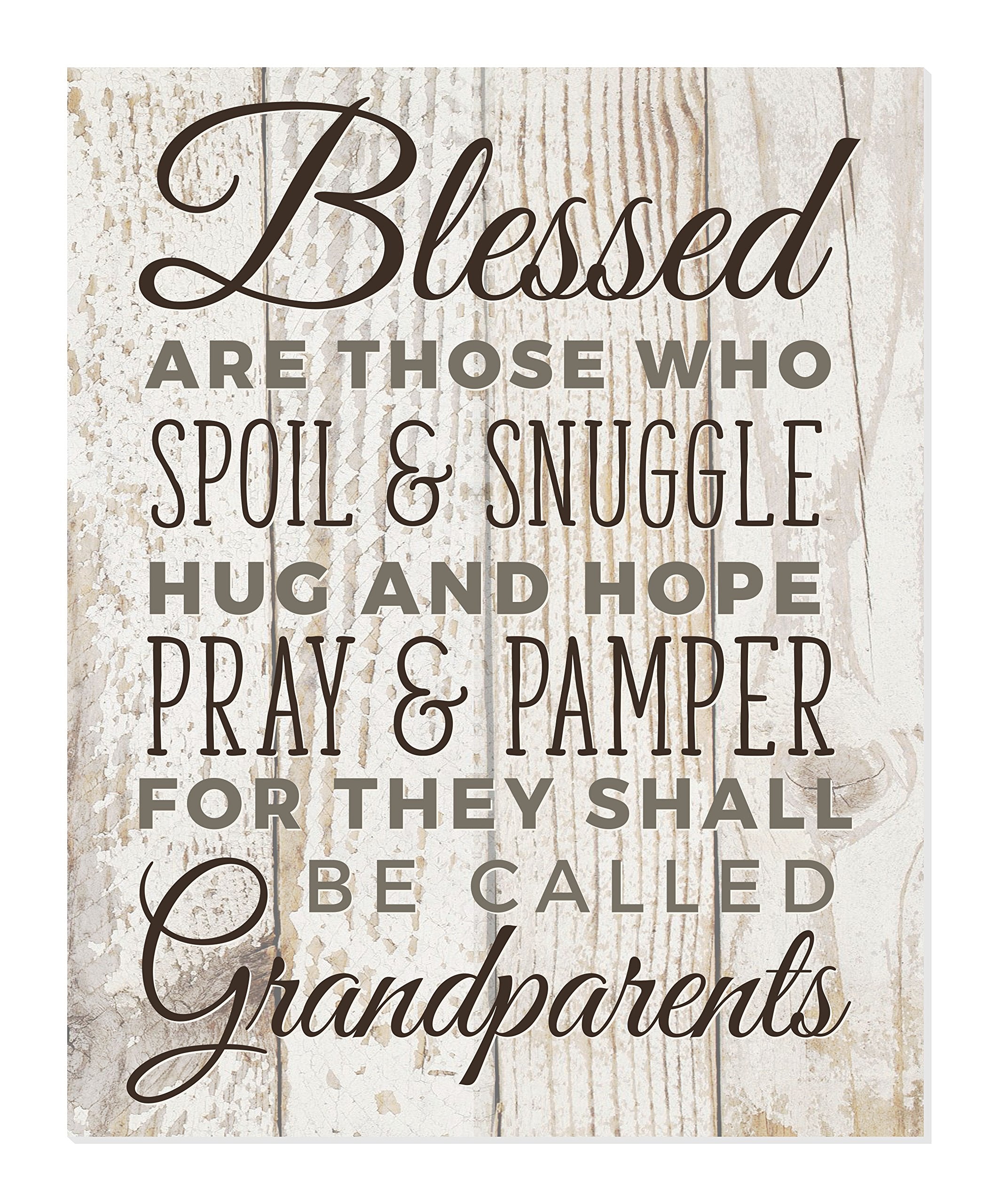 MRC Wood Products Blessed Are Those Who Spoil And Snuggle Grandparents Wall Sign (12x15)