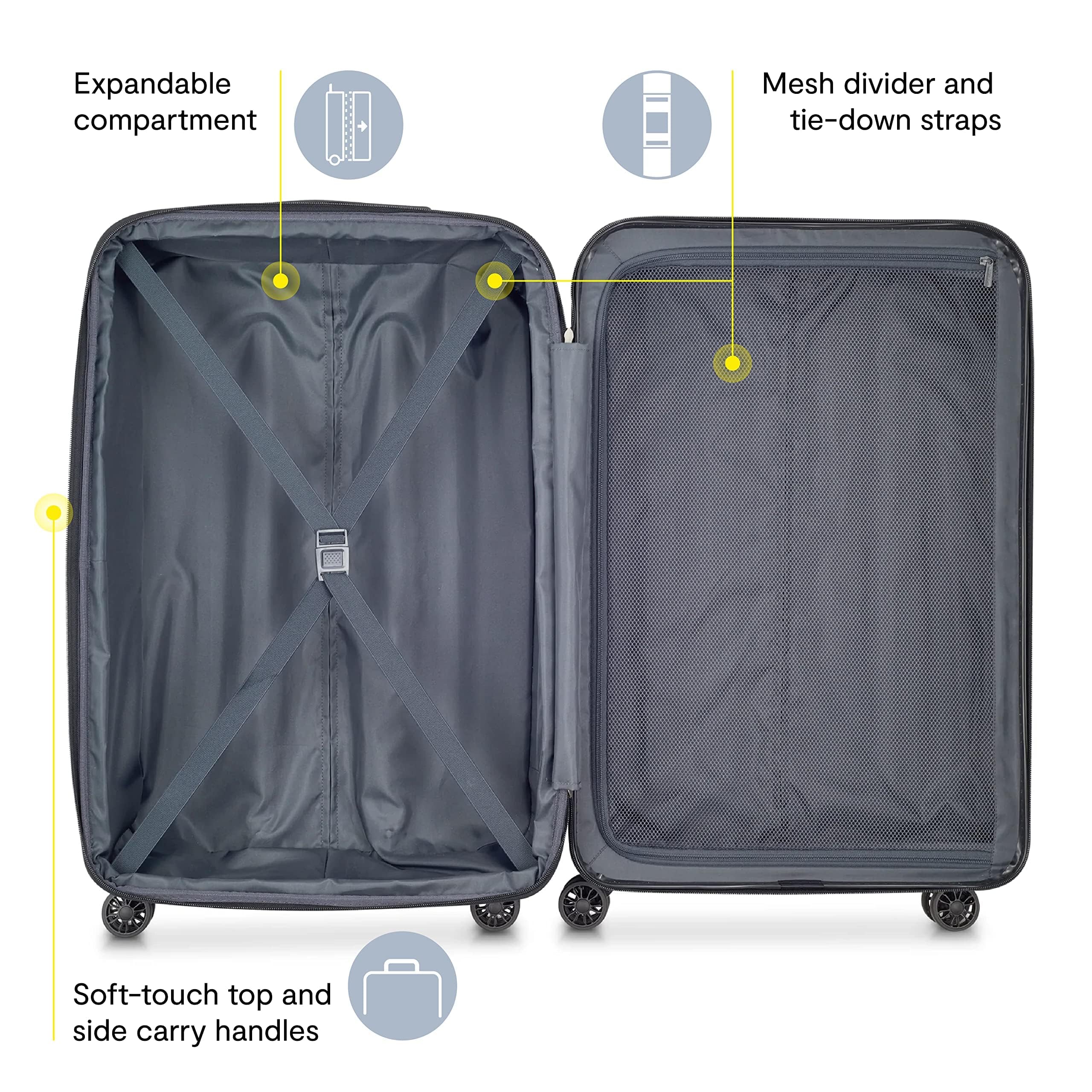 Delsey Paris Helium Aero Hardside Expandable Luggage With Spinner Wheels, Brick Red, Carry-On 19 Inch