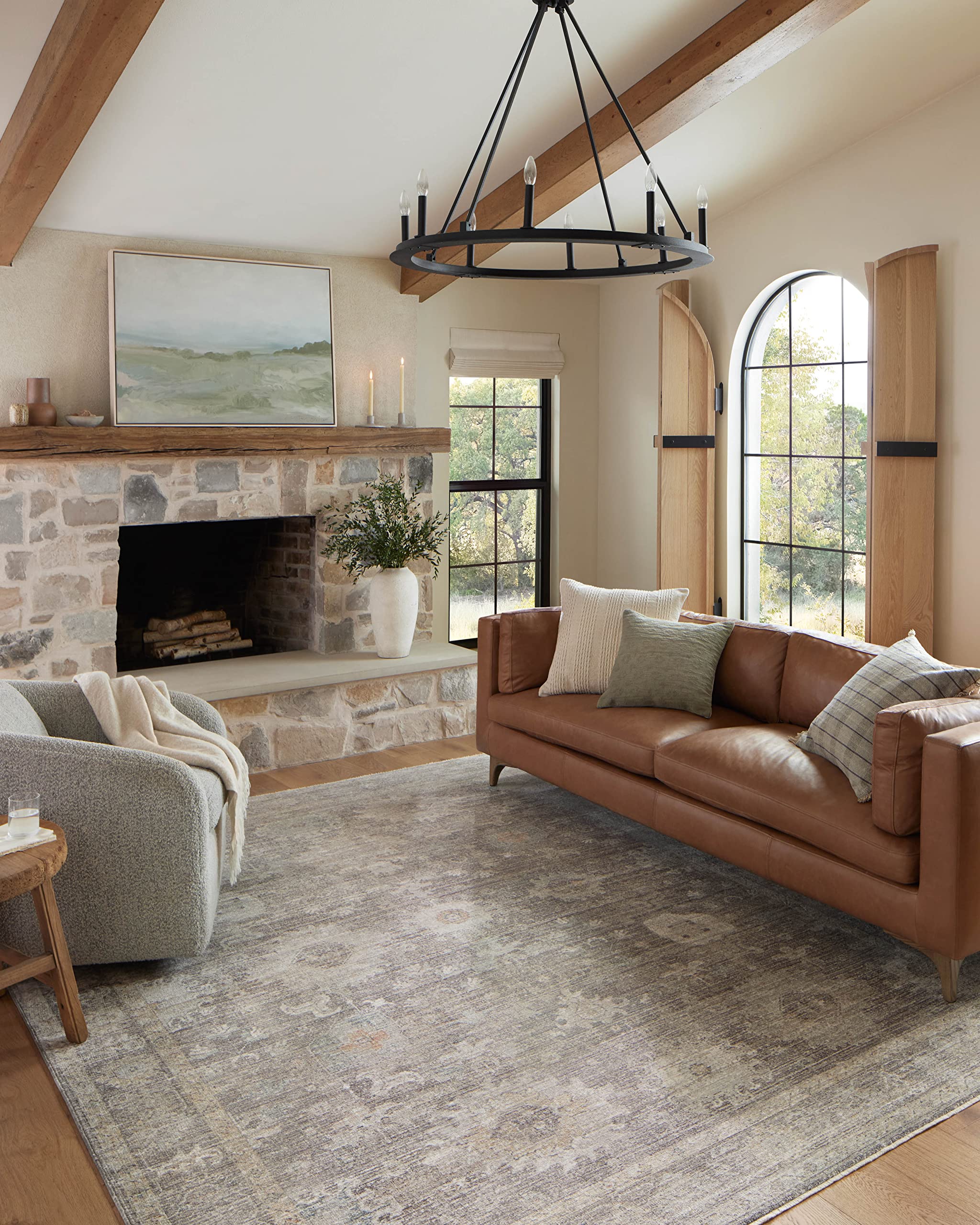 Loloi Magnolia Home by Joanna Gaines x Millie Stone/Natural 2-7 x 8-0 Runner Rug
