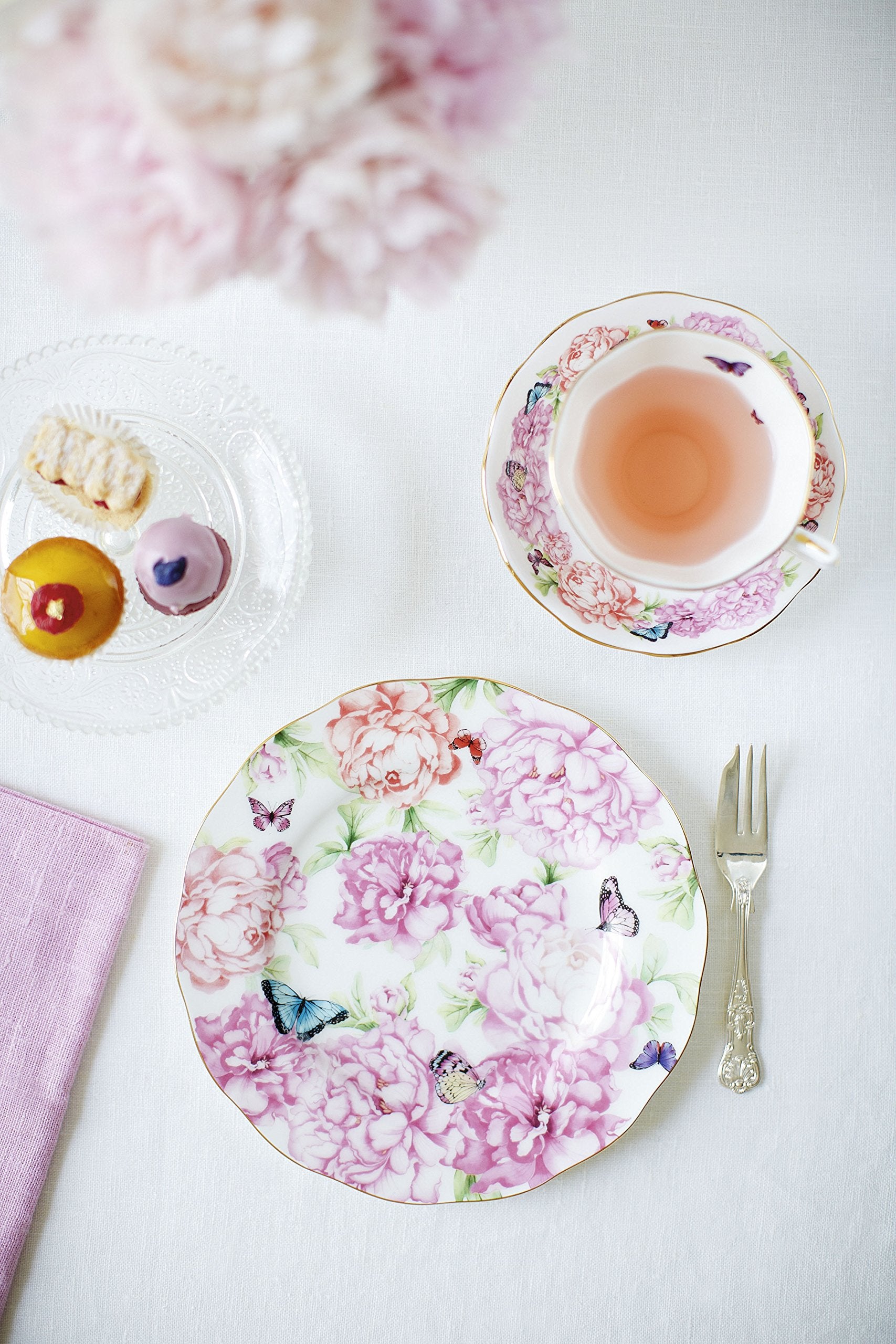 Miranda Kerr For Royal Albert Gratitude 3-Piece Set (Teacup, Saucer & Plate 8'')