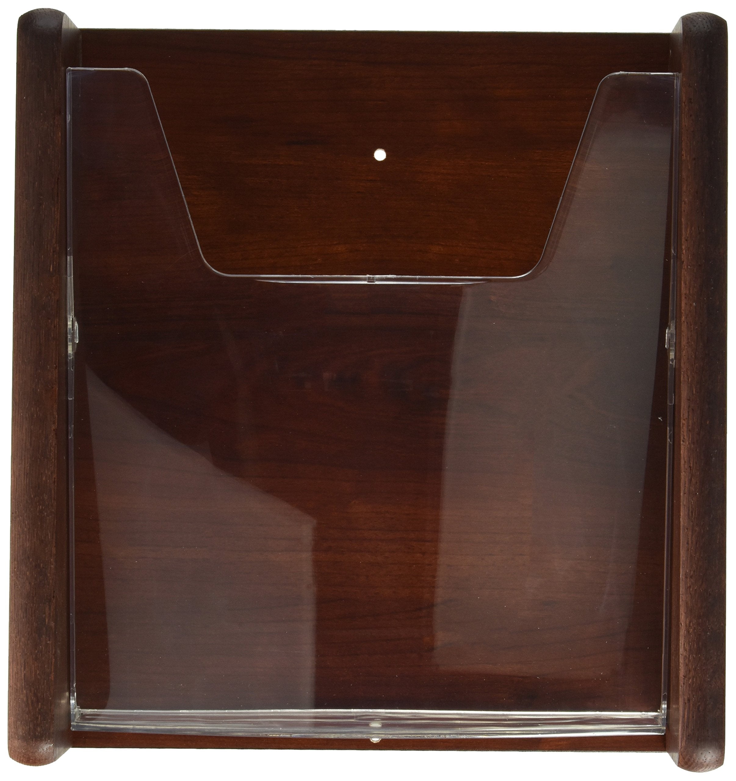 Wooden Mallet Stance 1 Pocket Wall Display  Mahogany