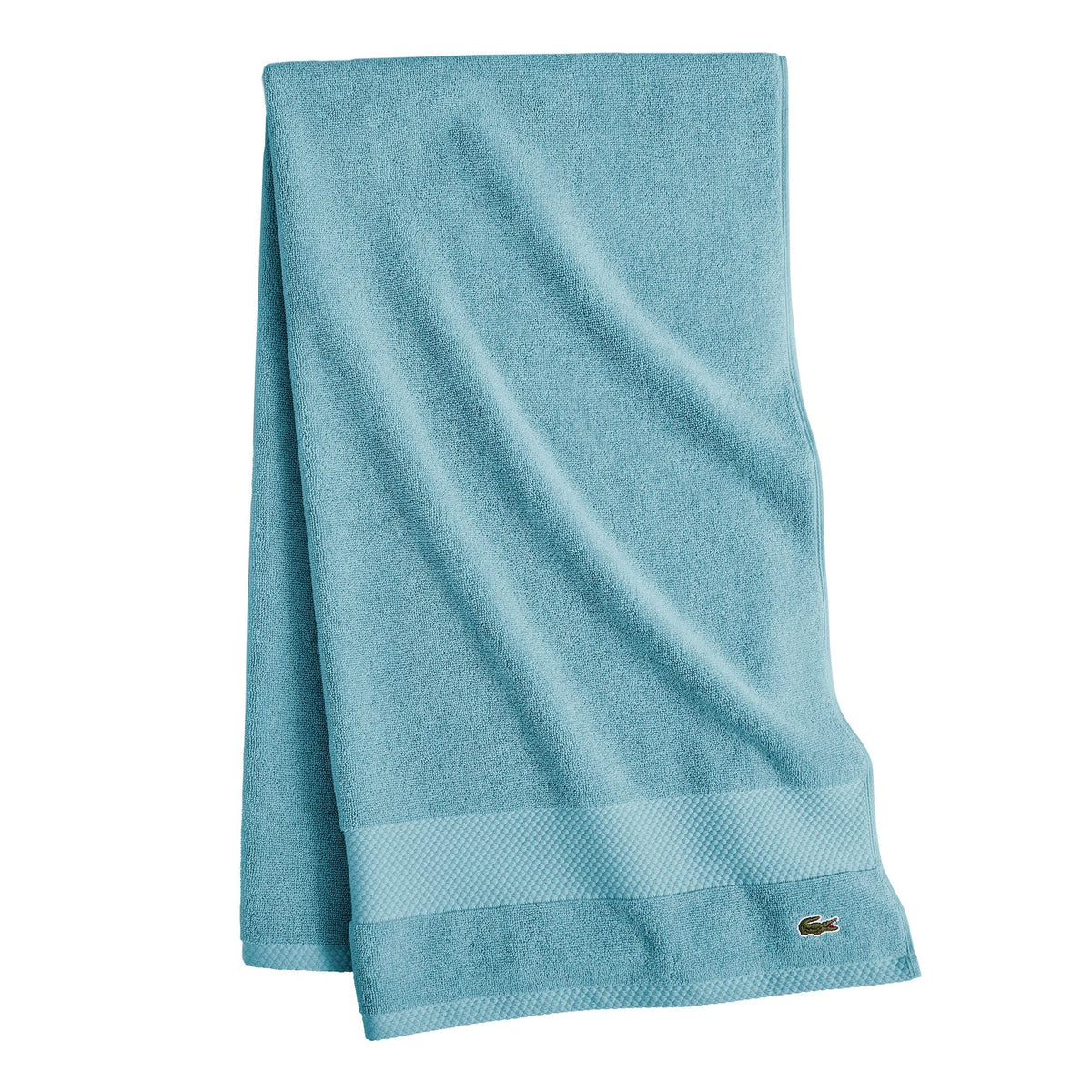 Lacoste Heritage Supima Cotton Bath Sheet, Celestial, 35'' X 70''