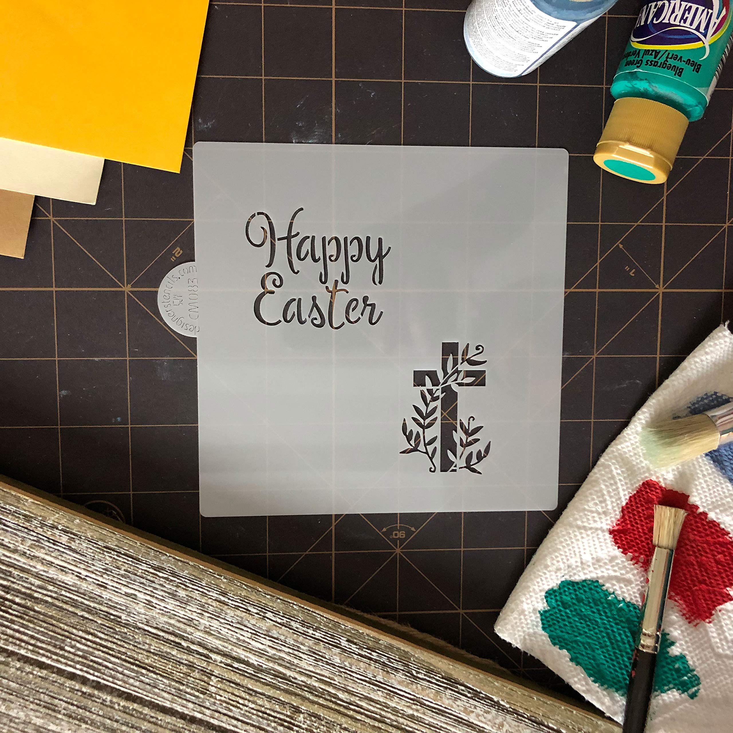 Happy Easter Cookie And Craft Stencil Cm083 By Designer Stencils