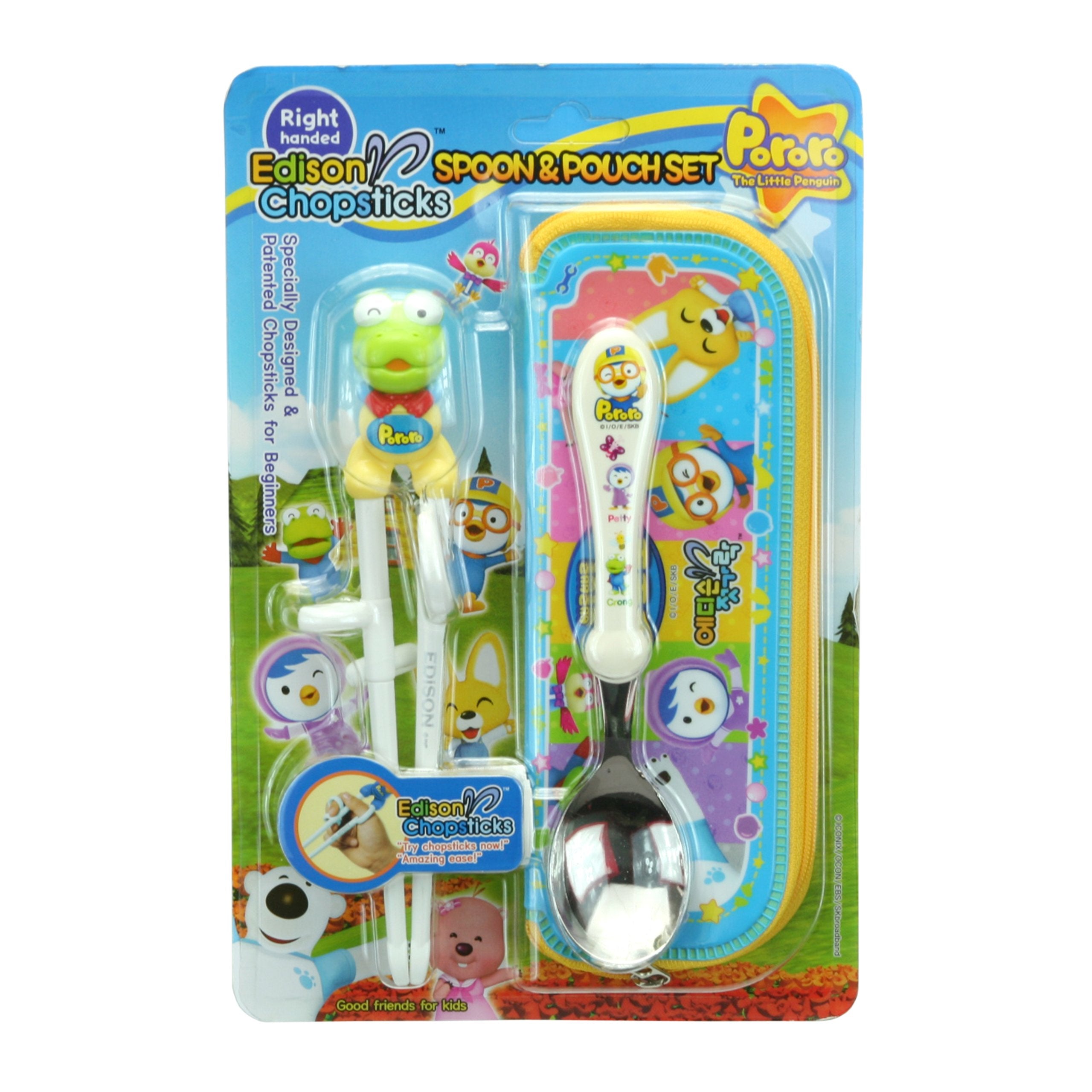 Pororo Edison Kid'S Chopsticks & Spoon Set