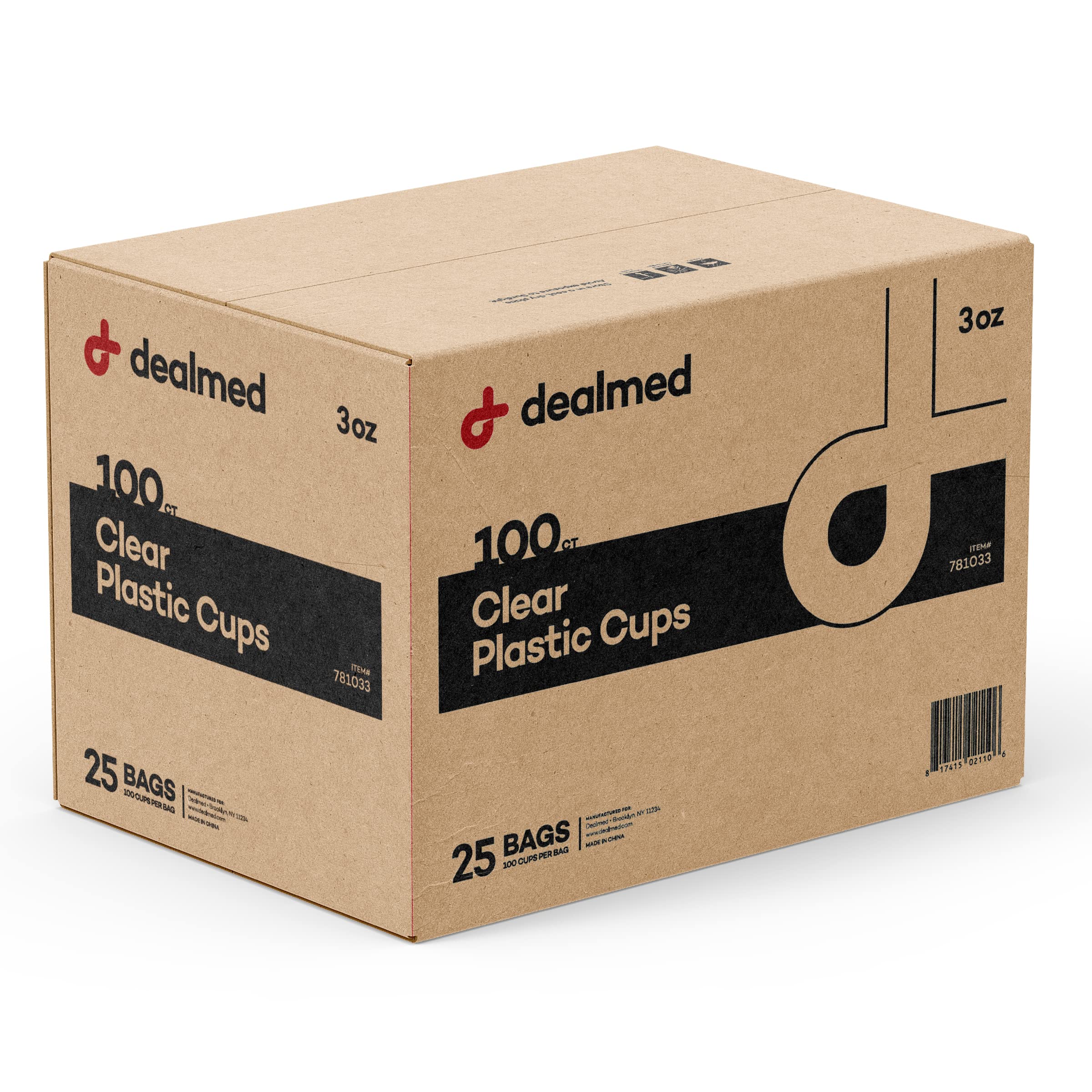 Dealmed 3 Oz. Disposable Plastic Cups - 100% Recyclable Cups For Doctor'S Offices, School Nurse'S, Hospitals, At Home And More (