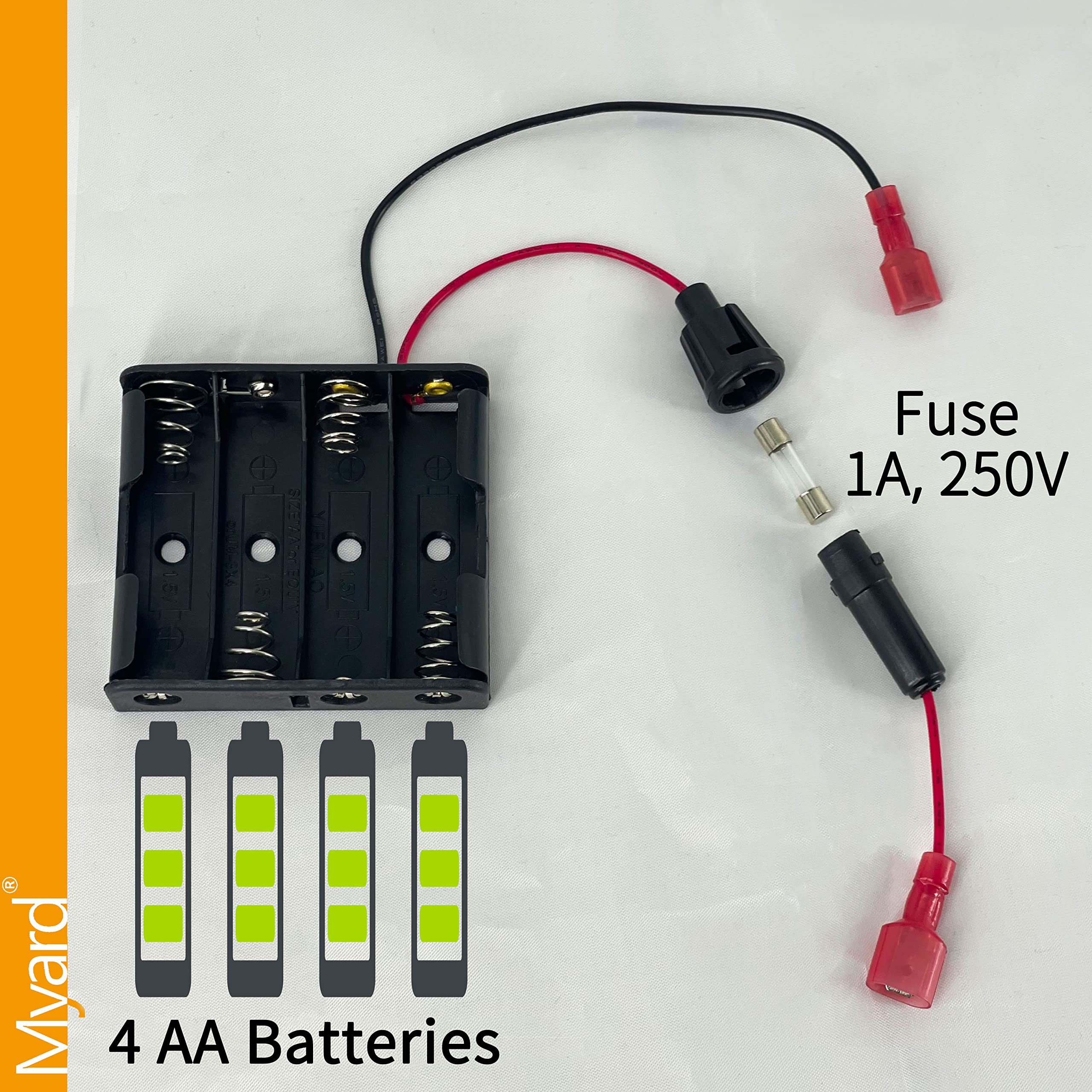 Durablow Dc352 6V Dc Battery Pack With Fuse Compatible With Dexen Fireplace Electronic Ipi Pilot Ignition Control Module Gm8K-1