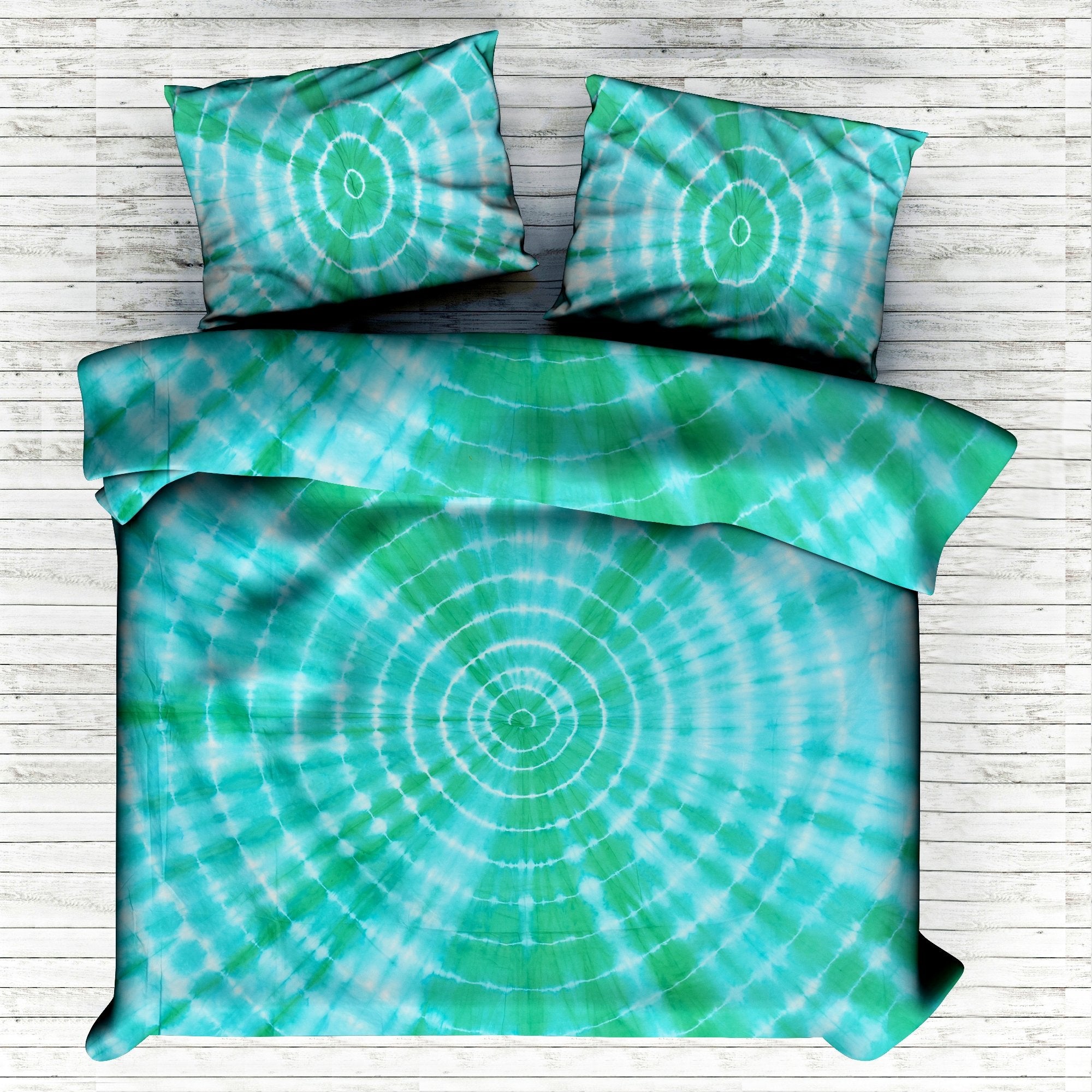 Indian Shibori Tie Dye Handmade Pure Cotton Quilt Cover Comforter Duvet Cover Hippie Bohemian (Duvet Cover : 90 X 108 Inch) R
