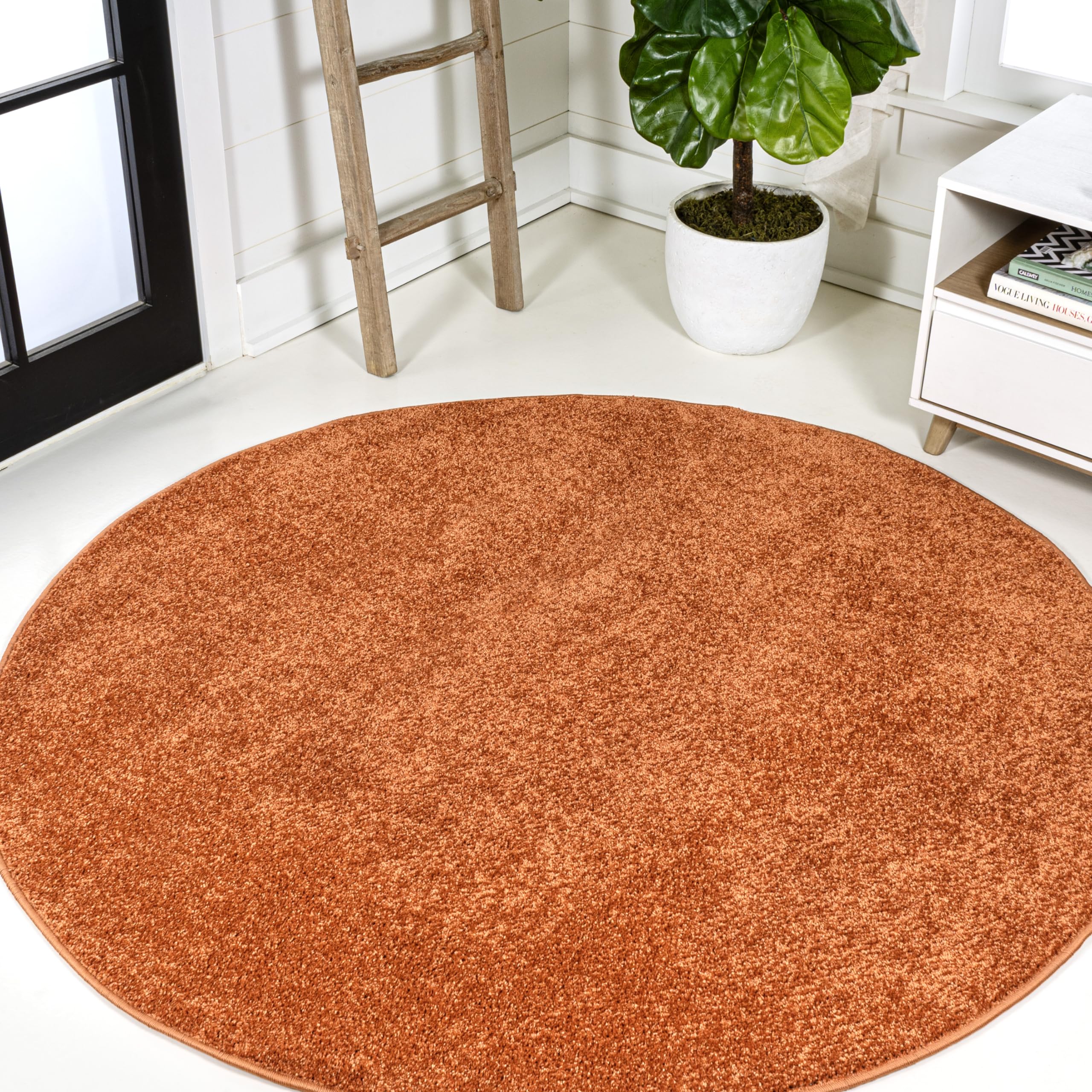 JONATHAN Y SEU100M-8R Haze Solid Low-Pile Area Rug, Coastal, Bohemian, Minimalist, Classic, Farmhouse, Casual, Glam for Living R