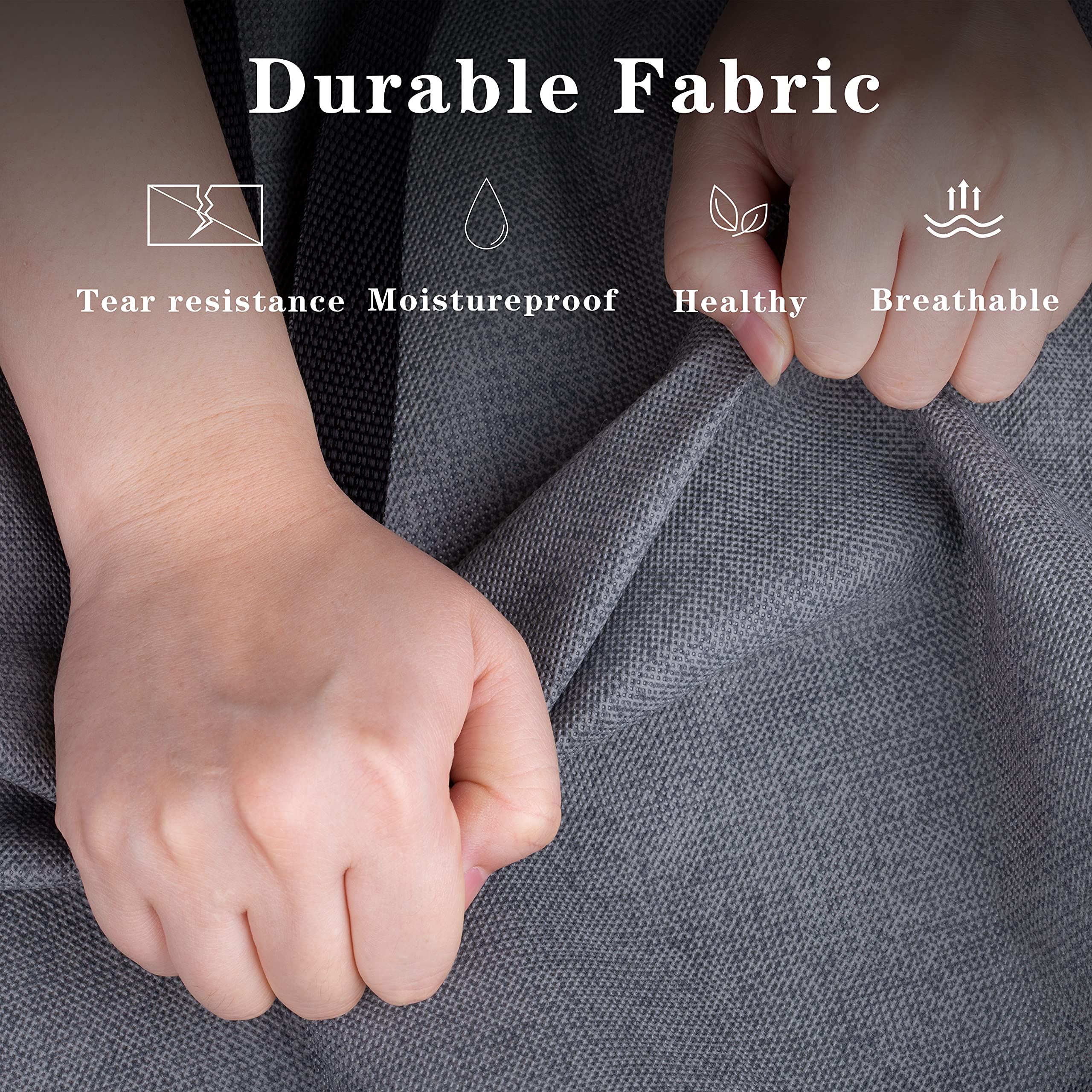 Keetdy Hat Organizer For Baseball Caps Holder Large Hat Storage Bag Rack With Double Carry Handles And Zipper Closure, Grey