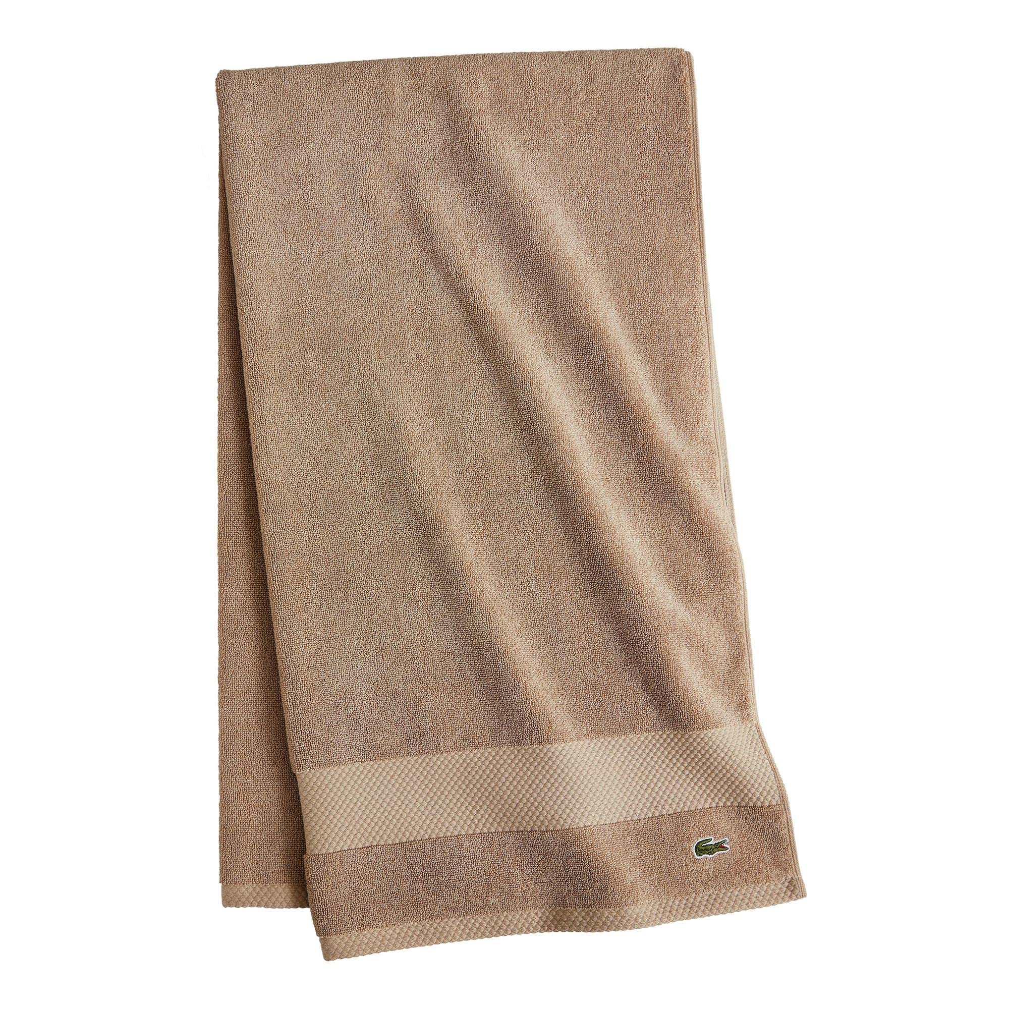 Lacoste Heritage Supima Cotton Bath Towel, Sand, 30'' X 54''
