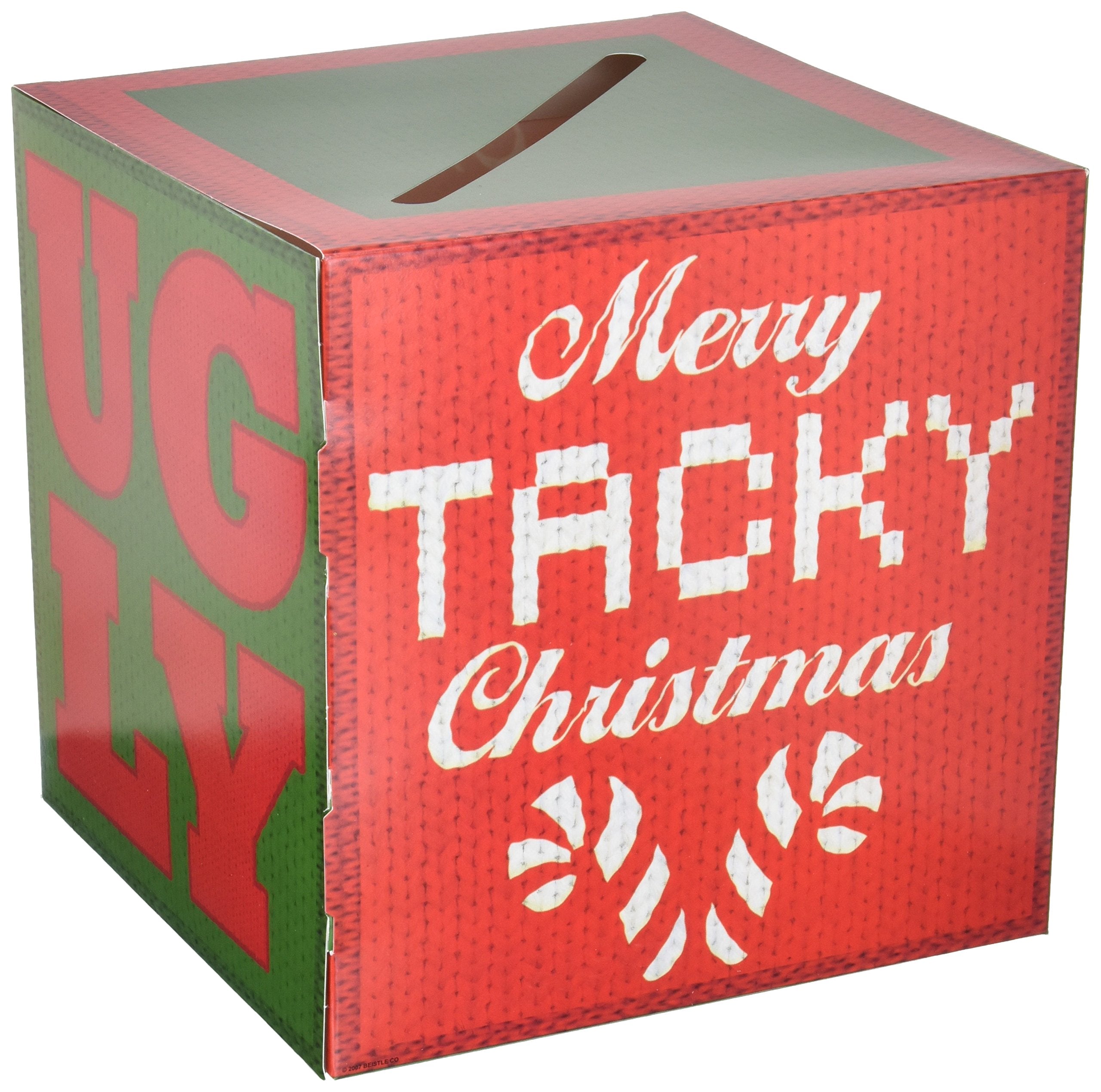 Ugly Sweater Ballot Box with Ballots