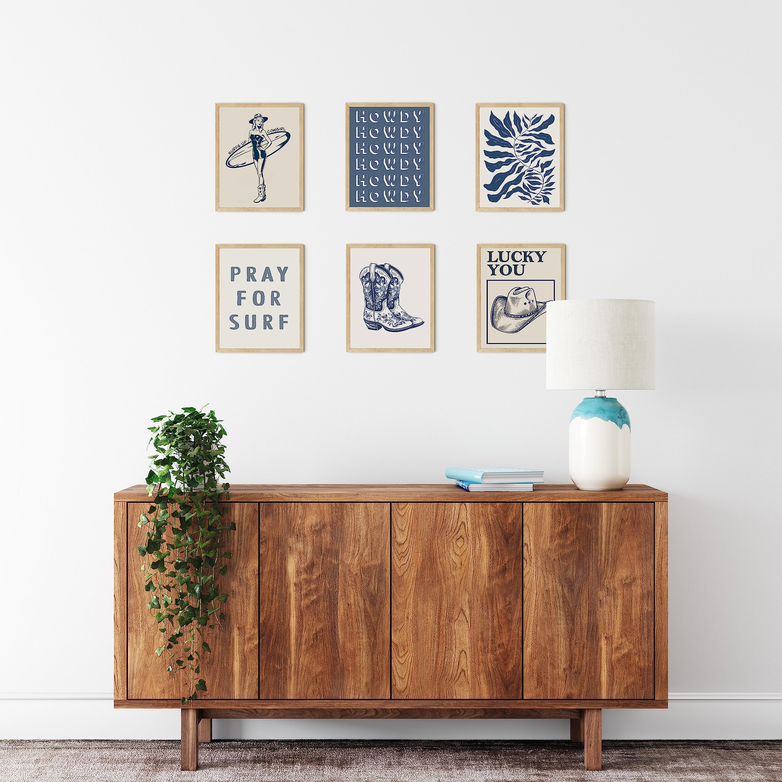 Twodays Coastal Granddaughter Prints, Coastal Cowgirl Poster, Beachy Room Decor Aesthetic, Beach Wall Art For Teen Girls Bedroom