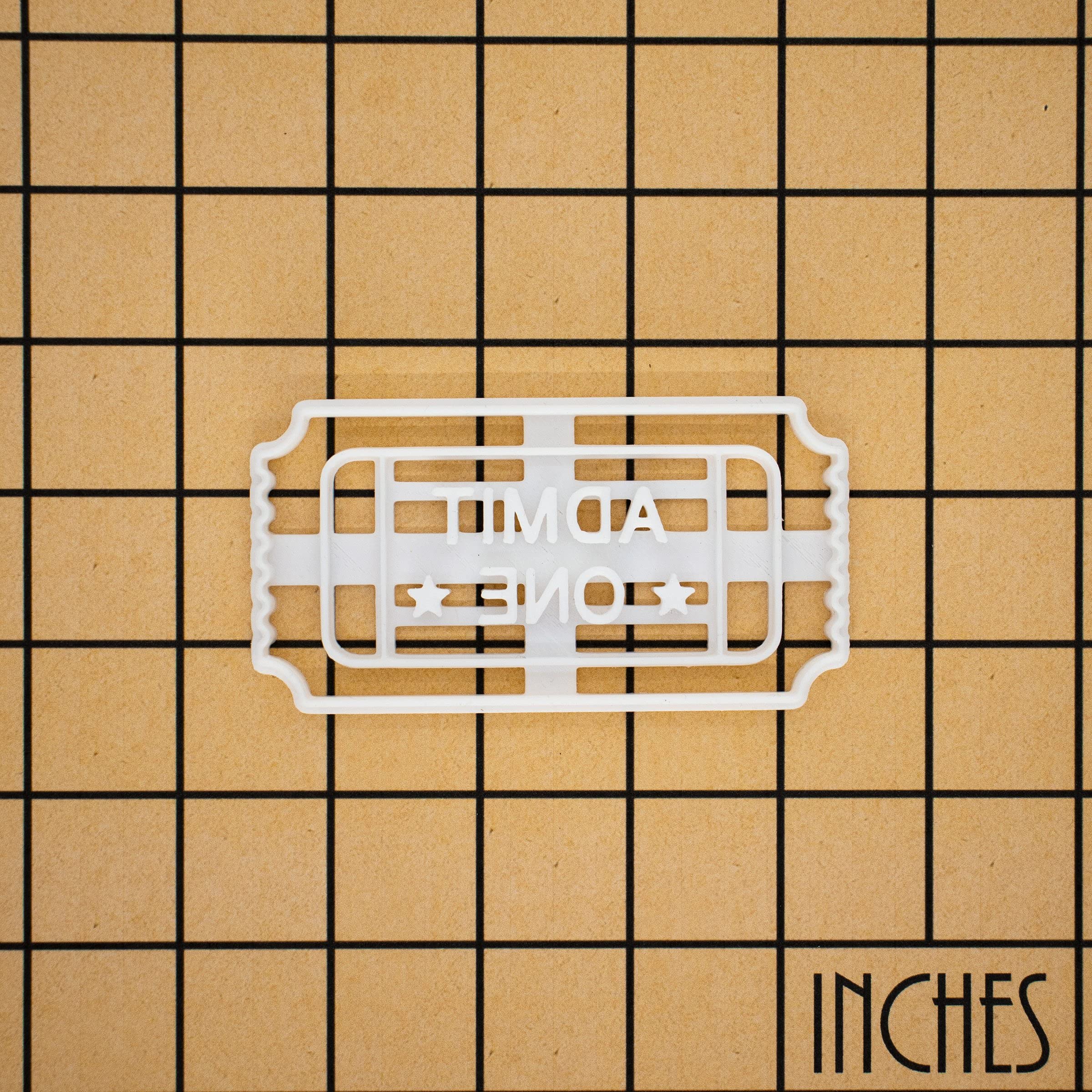 Admit One Ticket Cookie Cutter, 1 Piece - Bakerlogy