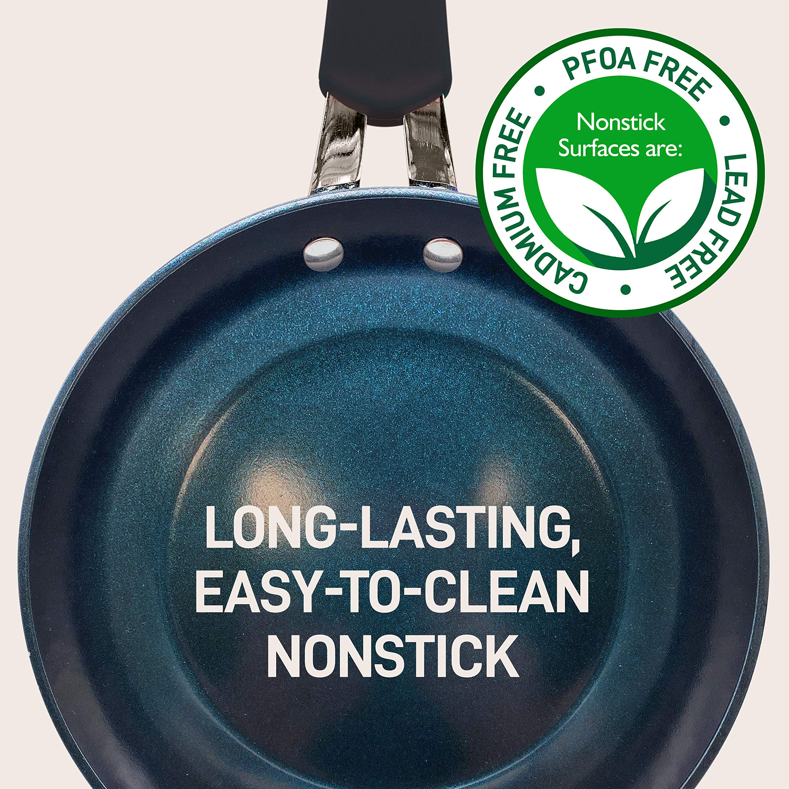Nutrichef 8''Durable Small Fry Pan Non-Stick High-Qualified Kitchen Cookware,Induction Compatible Ptfe/Pfoa/Pfos-Free Heat Resis