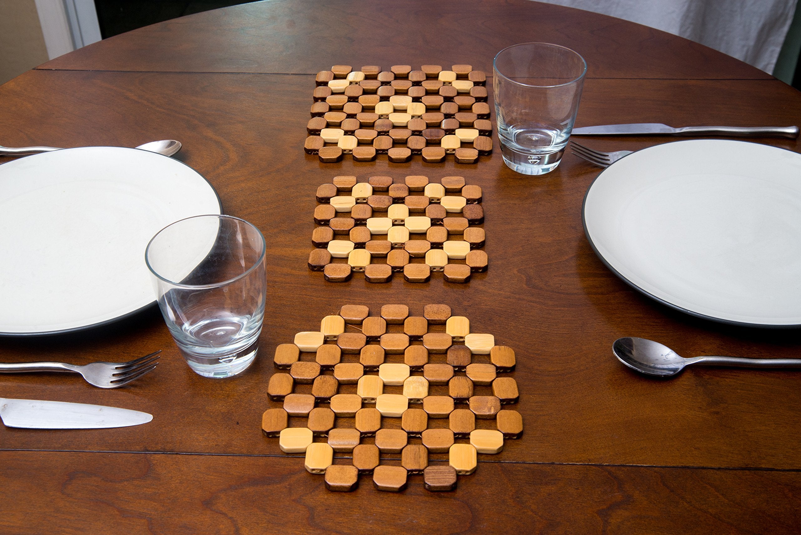 Bamboo Trivets A Set Of 3 By Tofl (3, 60 Rectangle)