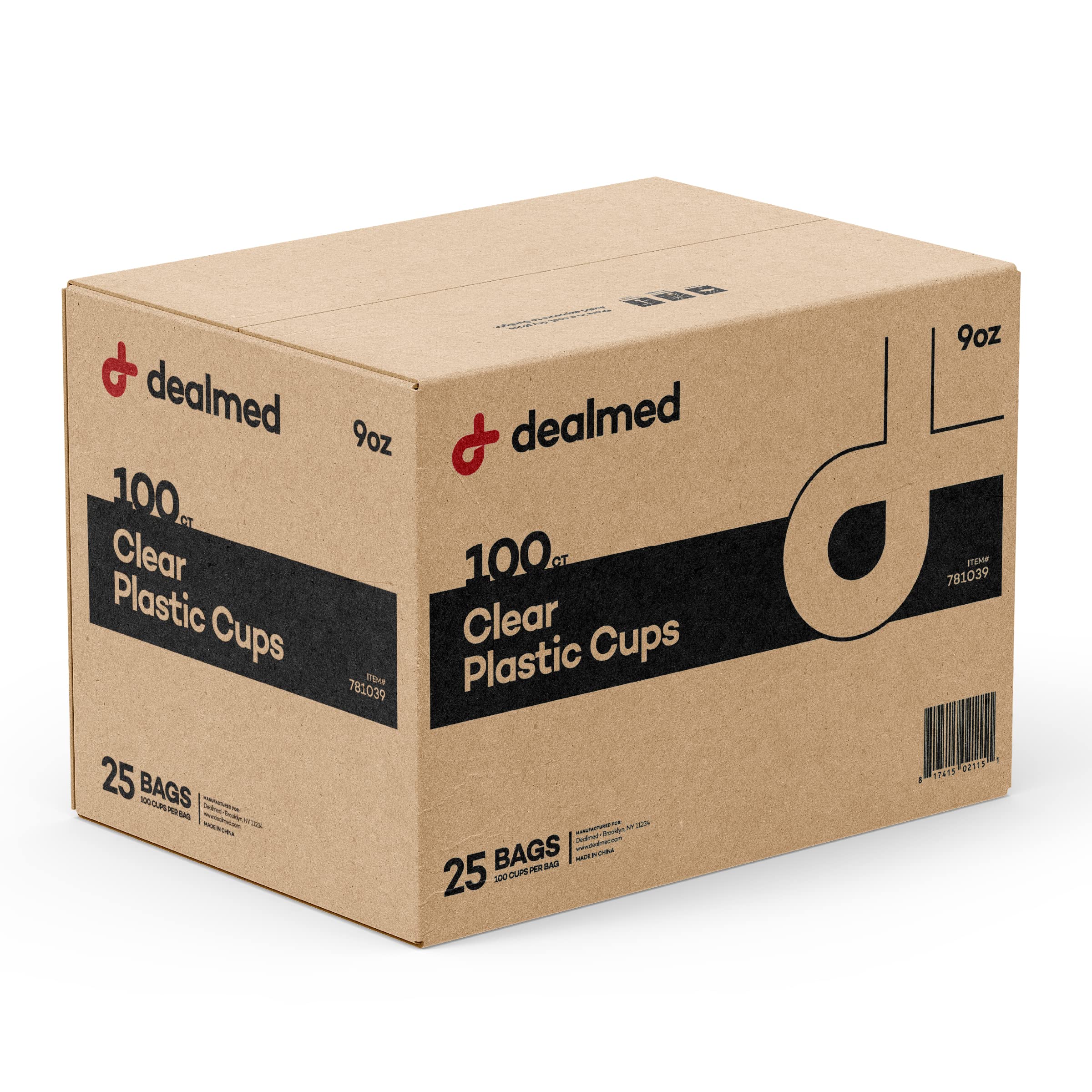 Dealmed 9 Oz. Disposable Plastic Cups - 100% Recyclable Cups For Doctor'S Offices, School Nurse'S, Hospitals, At Home And More (