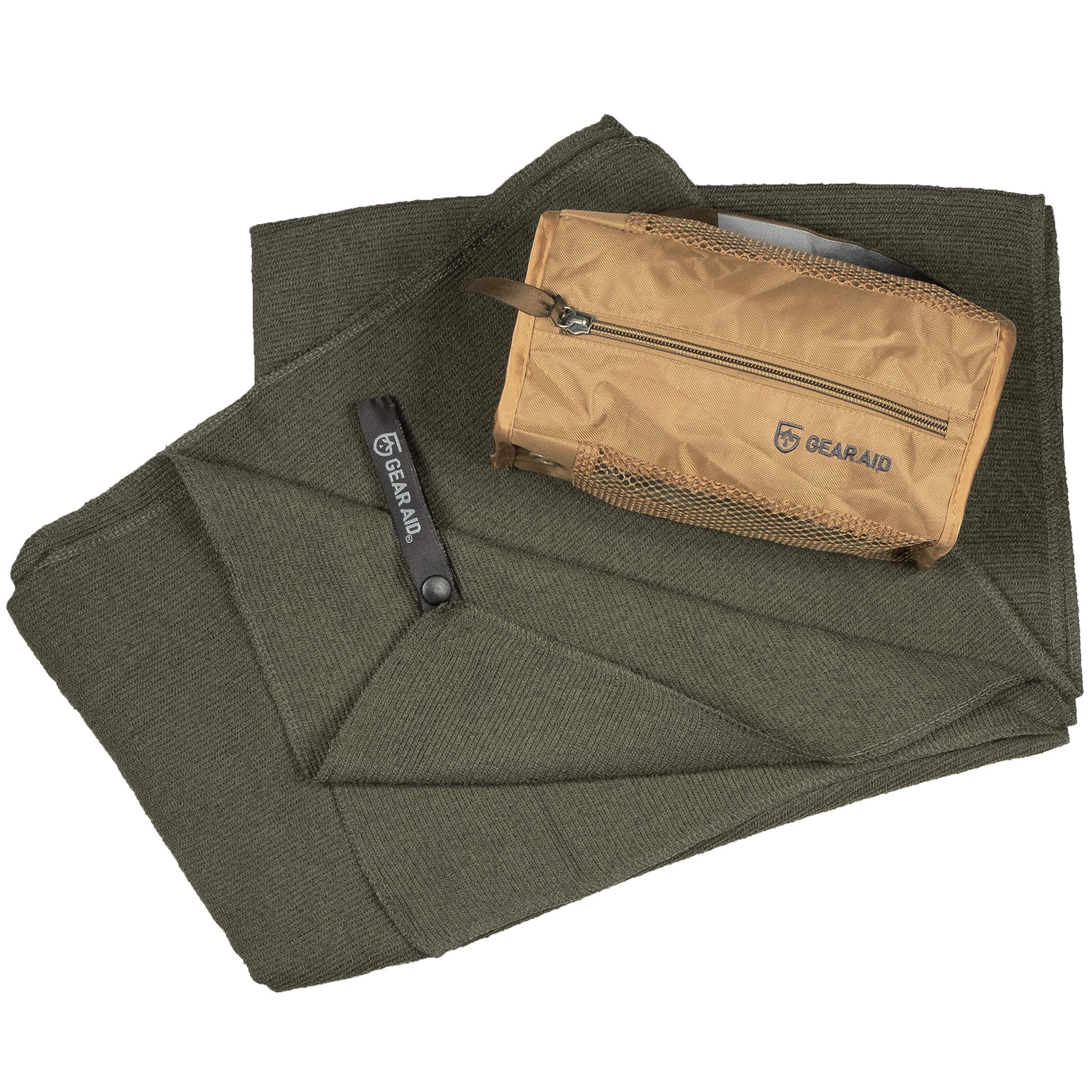 Gear Aid Quick Dry And Compact Micro-Terry Towel, Od Green, Large, 30'''' X 50'''''' (69030)