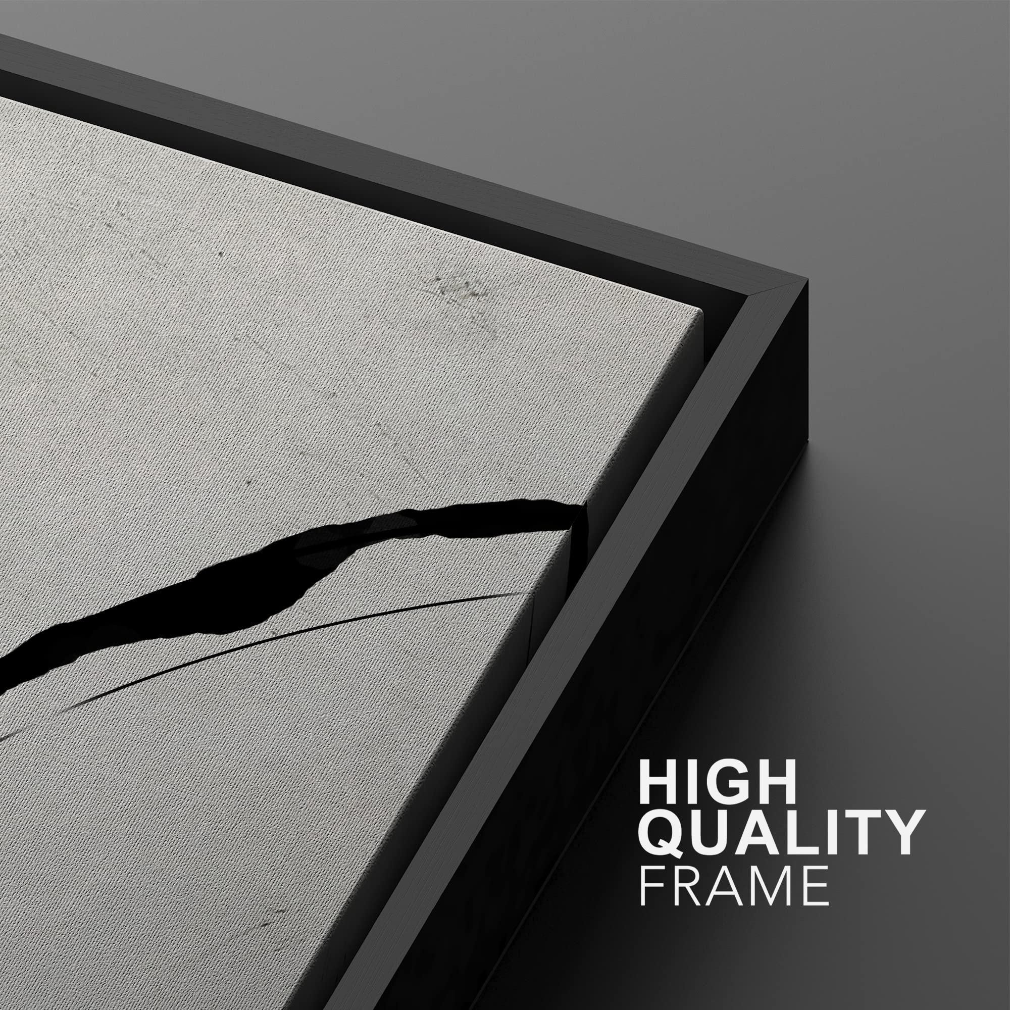 SIGNWIN Framed Canvas Print Wall Art Set Black Gold Geometric Ring Pattern Abstract Shapes Illustrations Minimalism Decorative Bohemian Relax/Zen for Living Room  Bedroom  Office - 24''x36''x2 Black